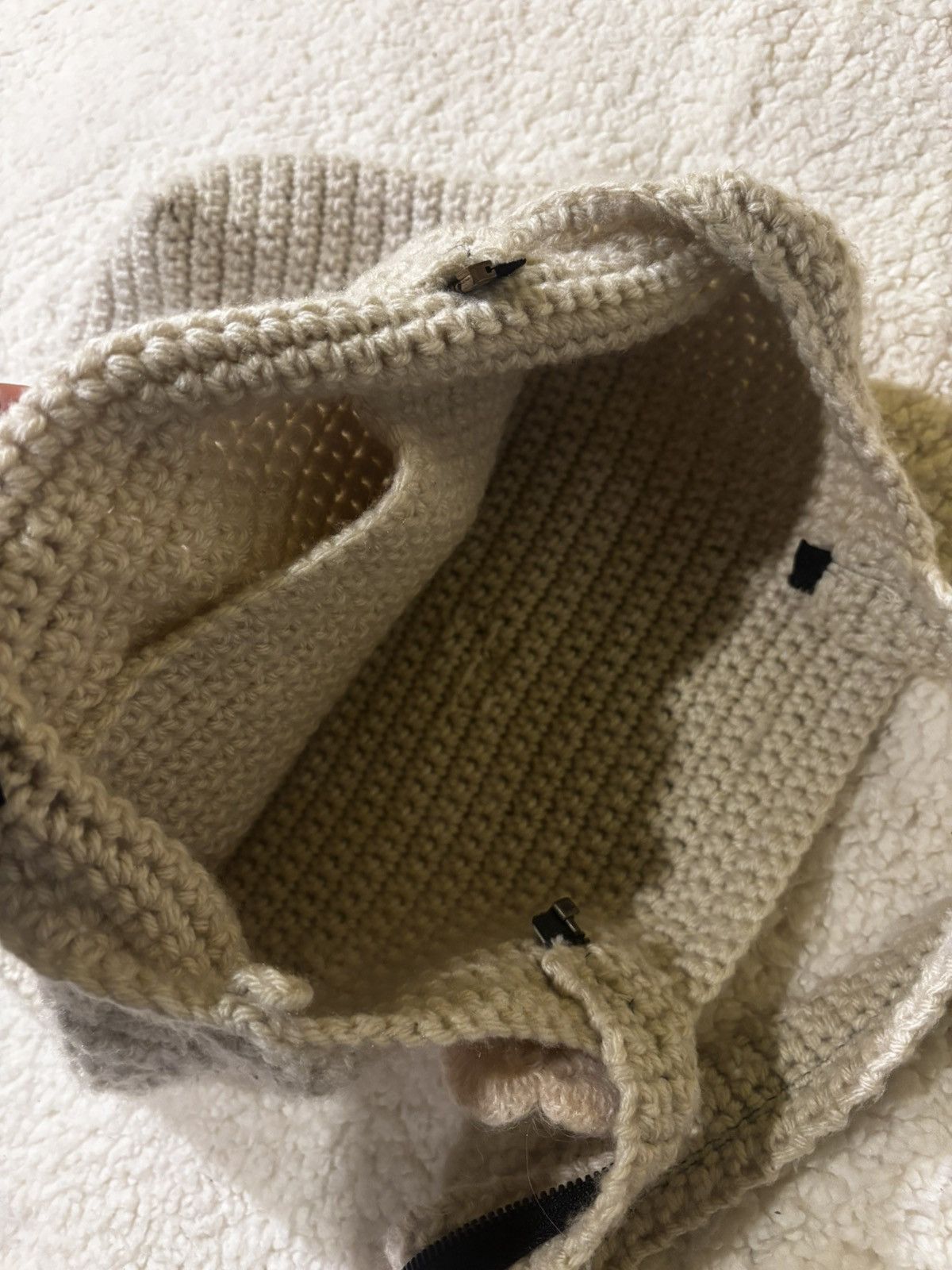 Other Cream colored crochet bag1919 Size ONE SIZE - 6 Thumbnail
