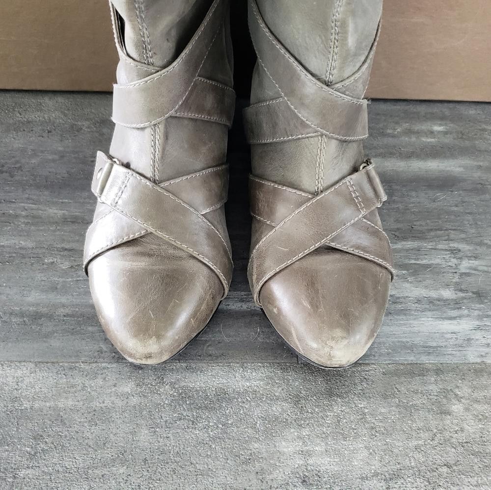 Bebe Grey | BEBE | Dana Strapped Tall Boot Size US 7 / IT 37 - 5 Thumbnail