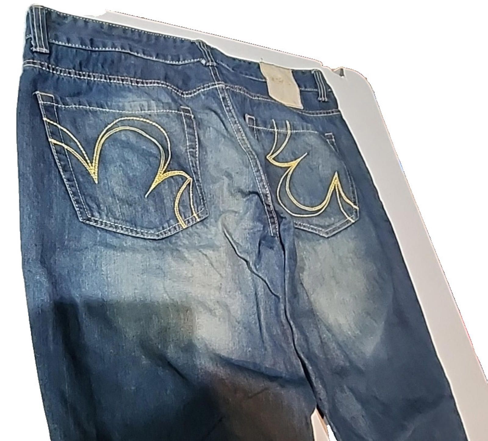 Ecko Unltd. Marc Ecko Blue Jeans Relaxed Fit Boot Cut Actual 38Wx32L Size US 38 / EU 54 - 9 Thumbnail