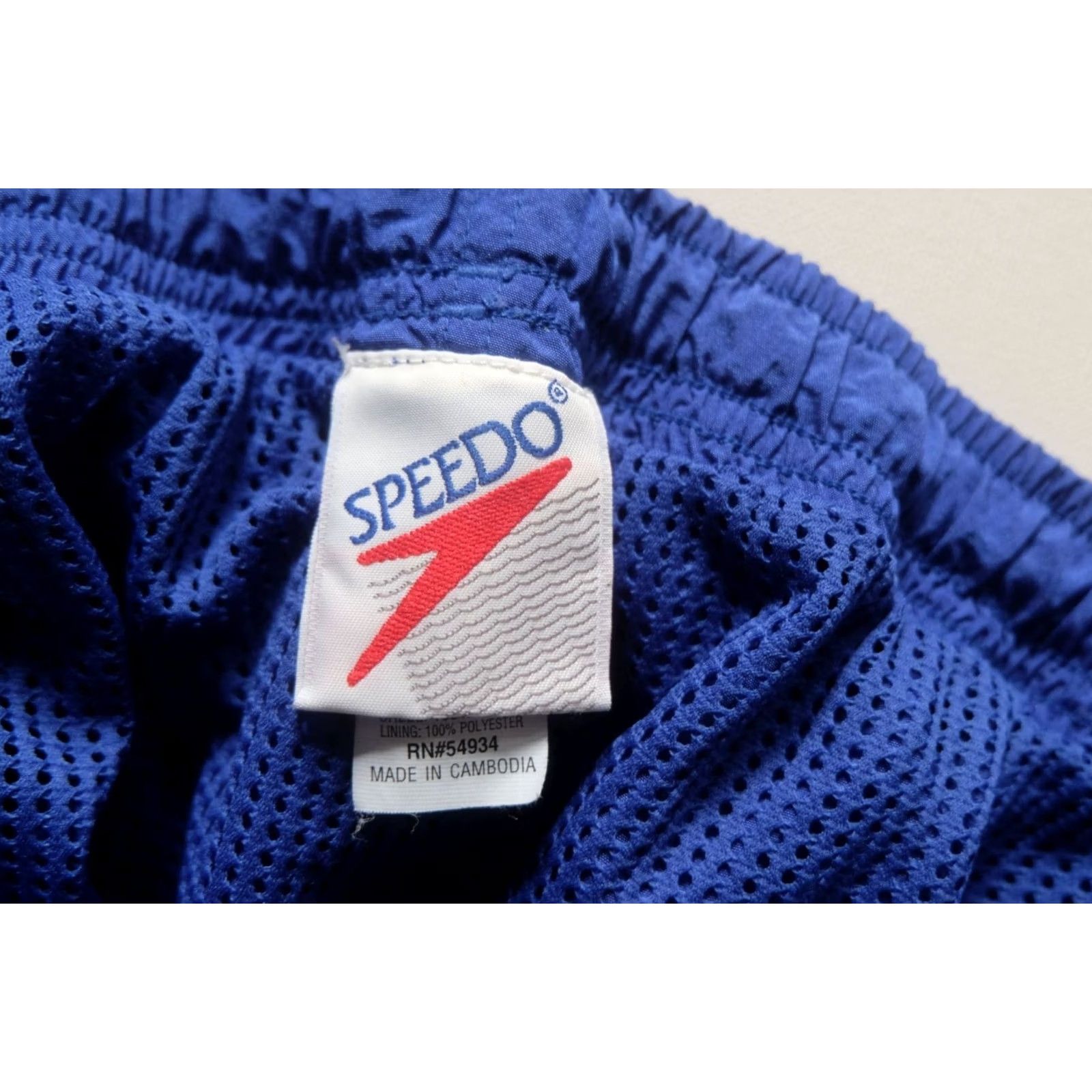 Speedo VINTAGE Speedo 90s Y2K SWIM TRUNK BLUE NYLON SHORTS 5" SIZE XL Mens Size US 36 / EU 52 - 5 Thumbnail