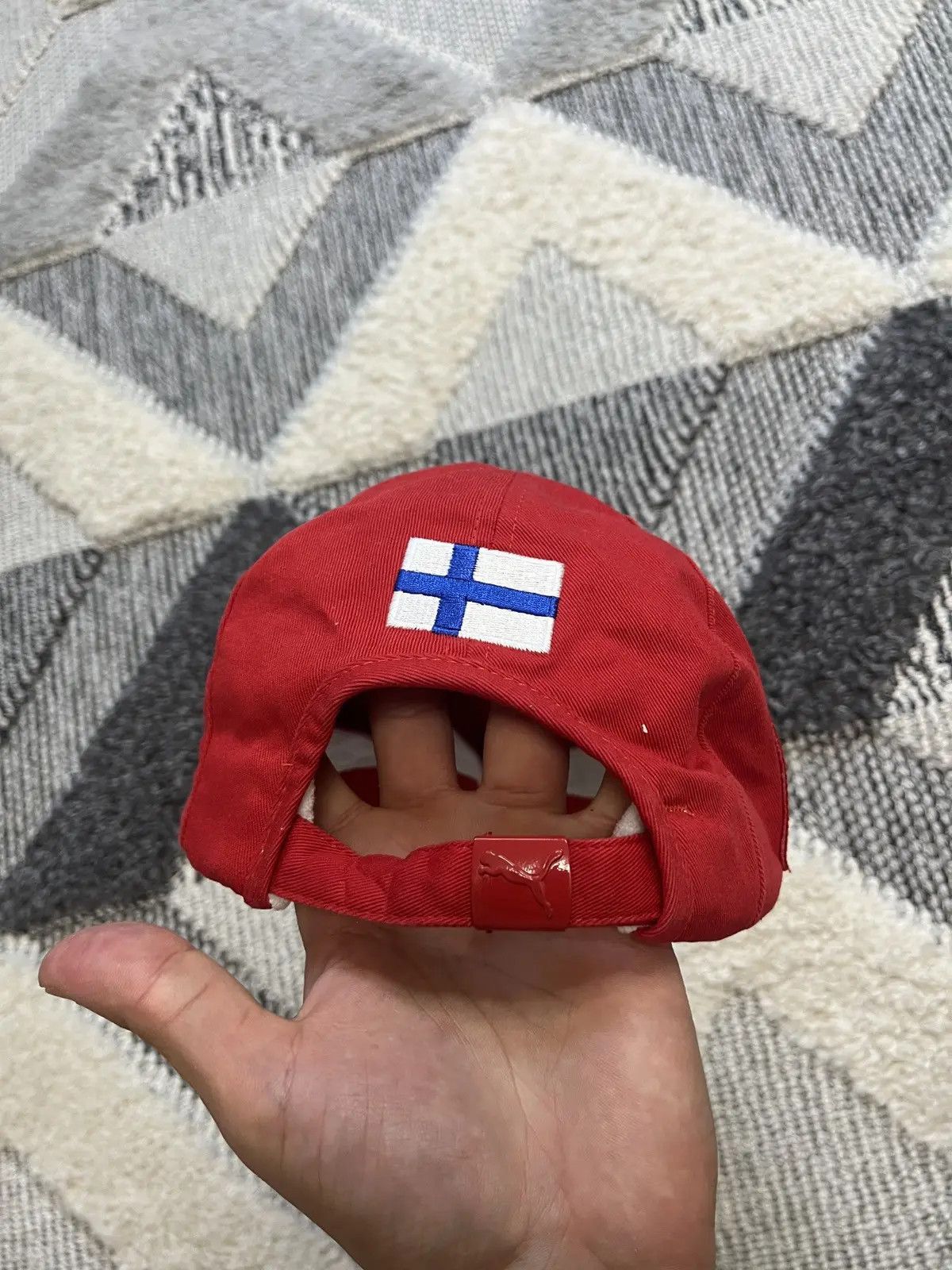 Puma Vintage Ferrari Puma Santander Finland Racing Cap Hat Size ONE SIZE - 3 Thumbnail
