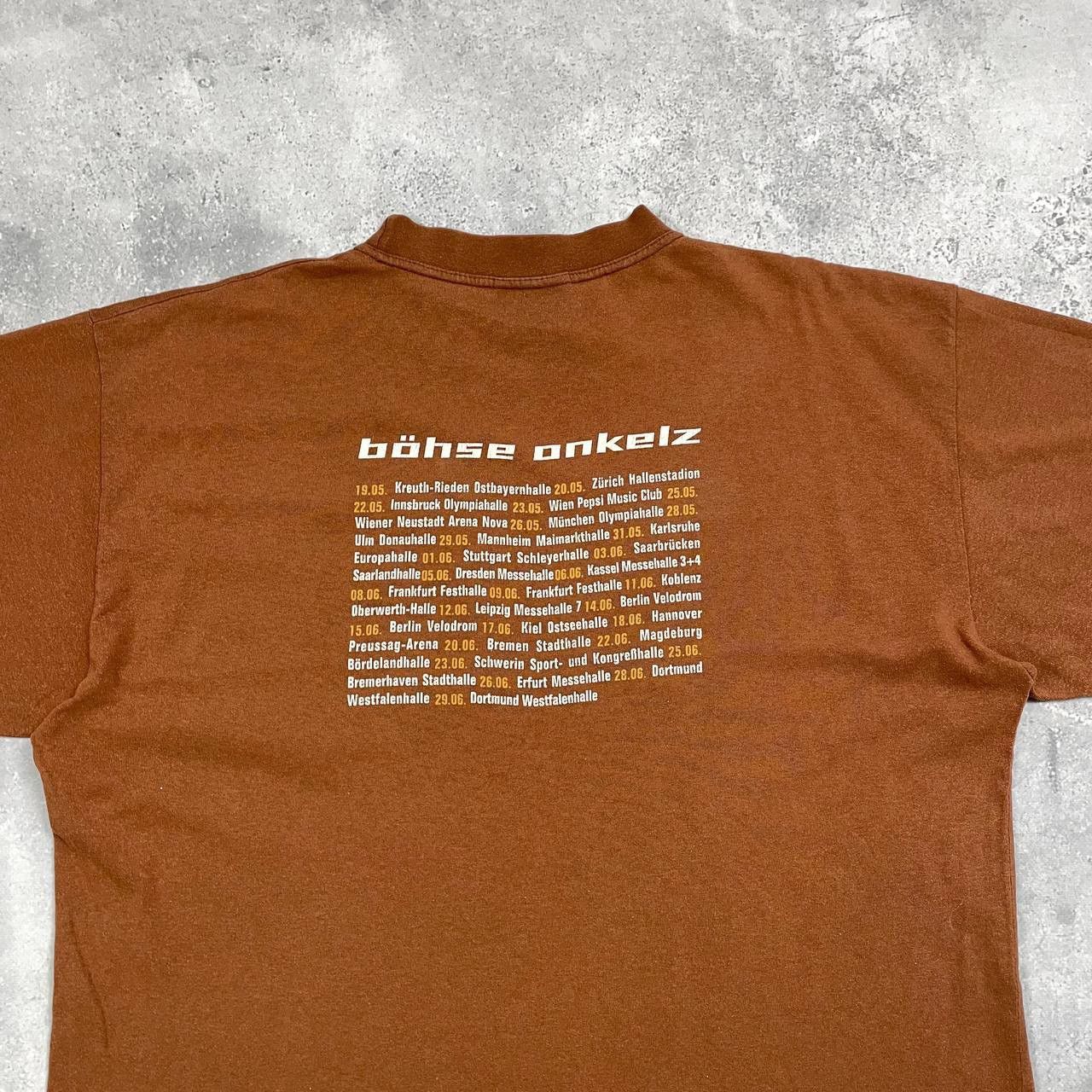 Band Tees Vintage Bohse Onkelz Tour 2002 Dopamine T Shirt Brown L/XL Size US XL / EU 56 / 4 - 14 Thumbnail