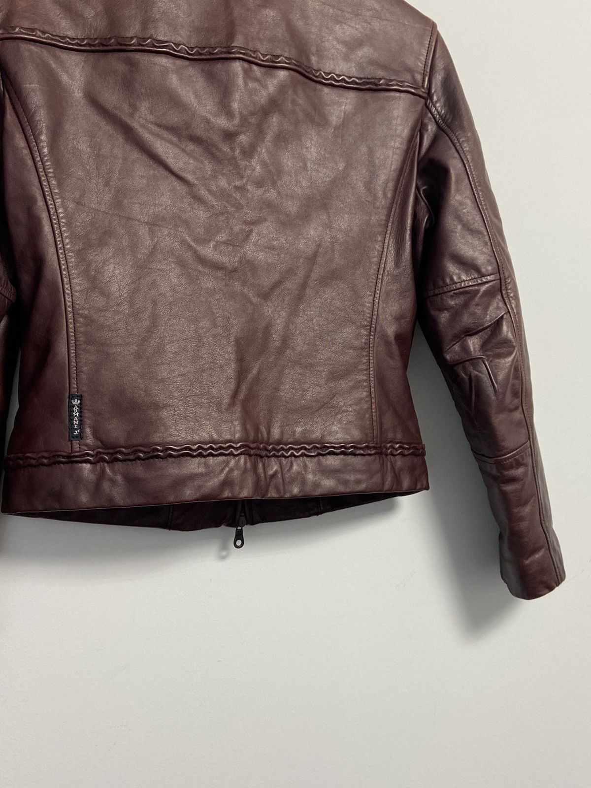 Giorgio Armani Giorgio Armani Vintage Leather Jacket Size M / US 6-8 / IT 42-44 - 22 Thumbnail