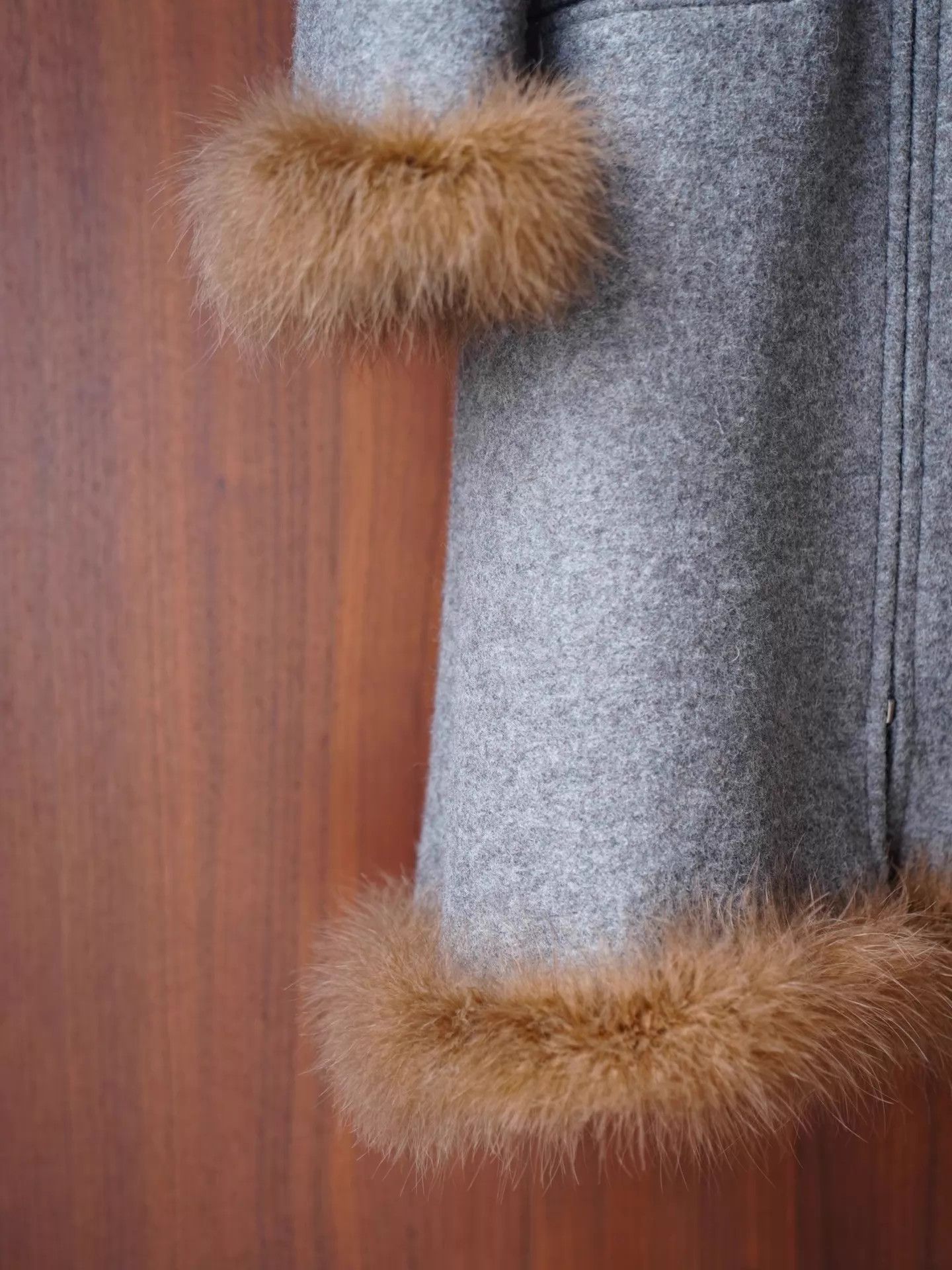 Chanel Chanel 1997 FW Gray Wool Fur Trim Coat Size XS / US 0-2 / IT 36-38 - 6 Thumbnail