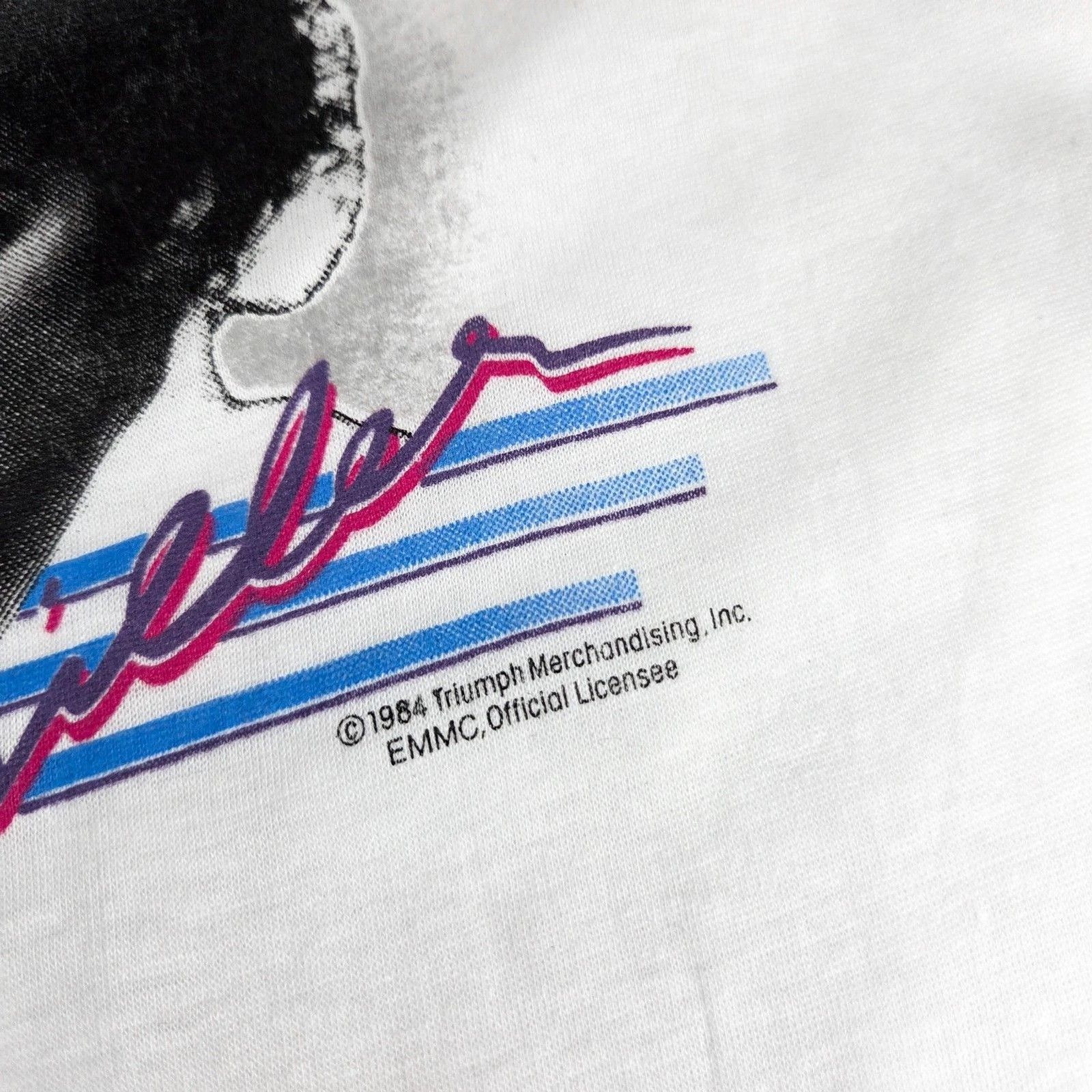 Vintage 1984 Michael Jackson Thriller T-Shirt Fits Sz Xs in White, Men's — image 3 of 6