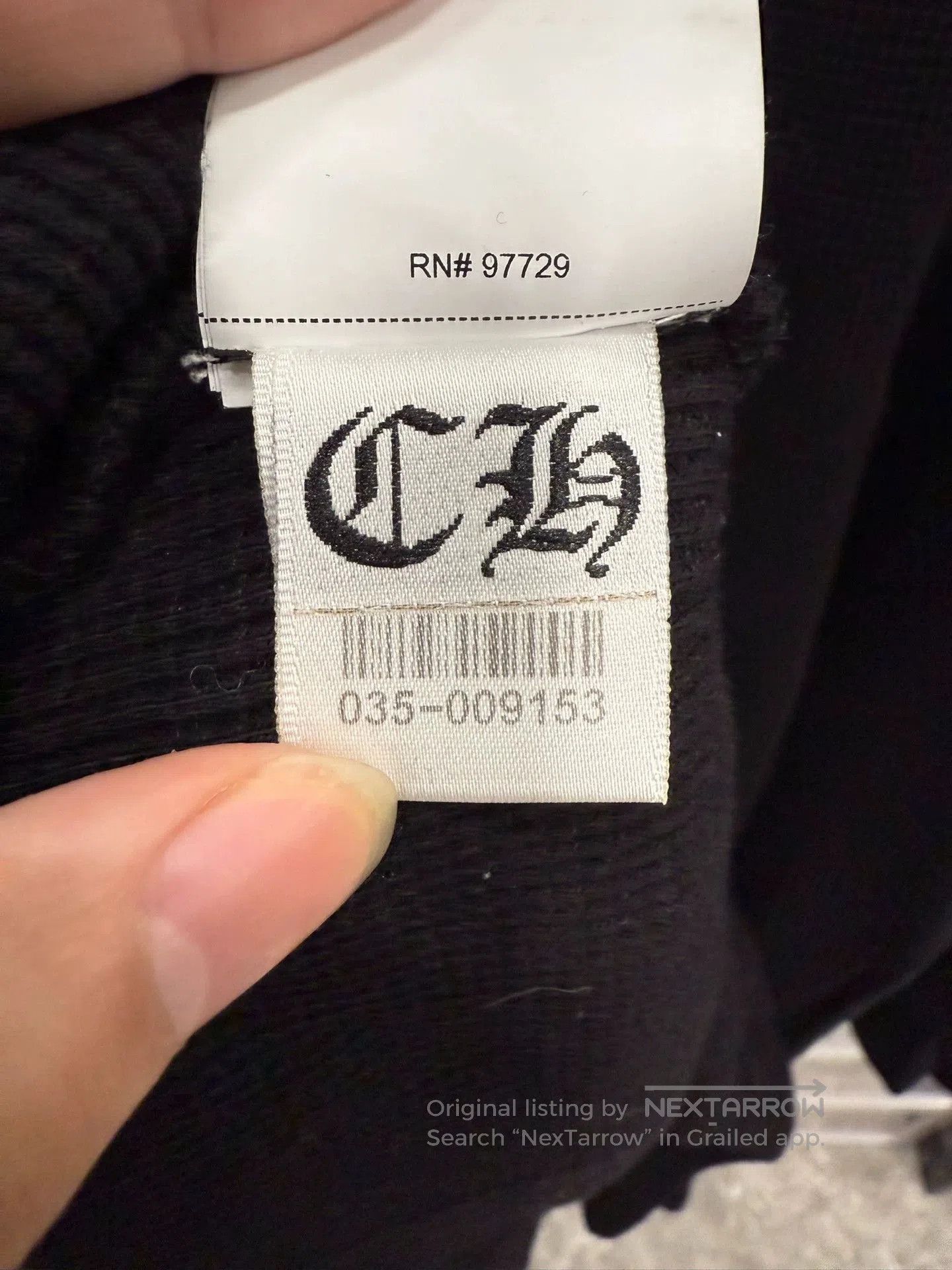 Chrome Hearts chrome hearts black long sleeve henley shirt. Size US L / EU 52-54 / 3 - 8 Thumbnail