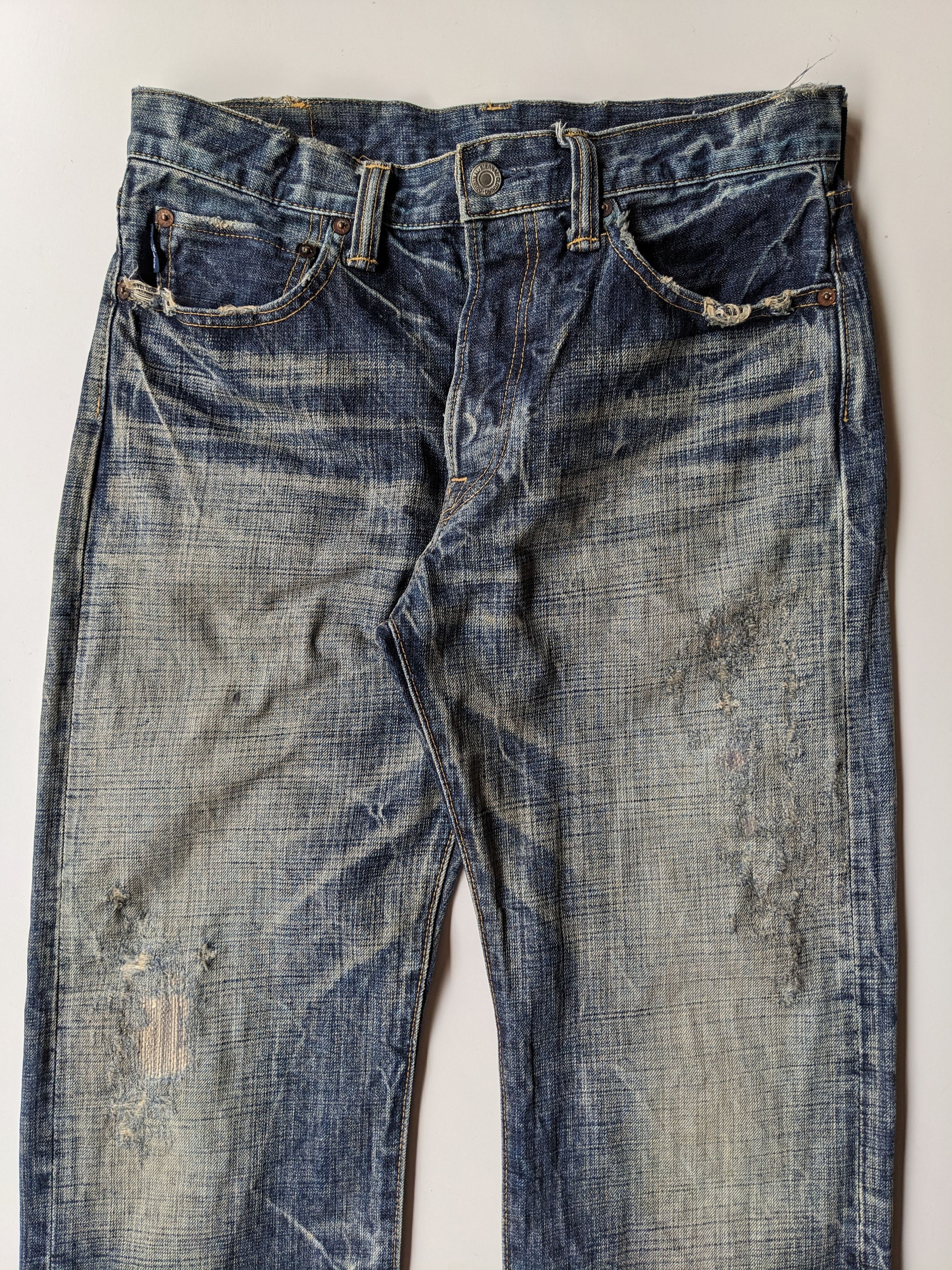 Eternal × Japanese Brand × Jean Eternal clawmark faded 18oz jeans Size US 32 / EU 48 - 3 Thumbnail