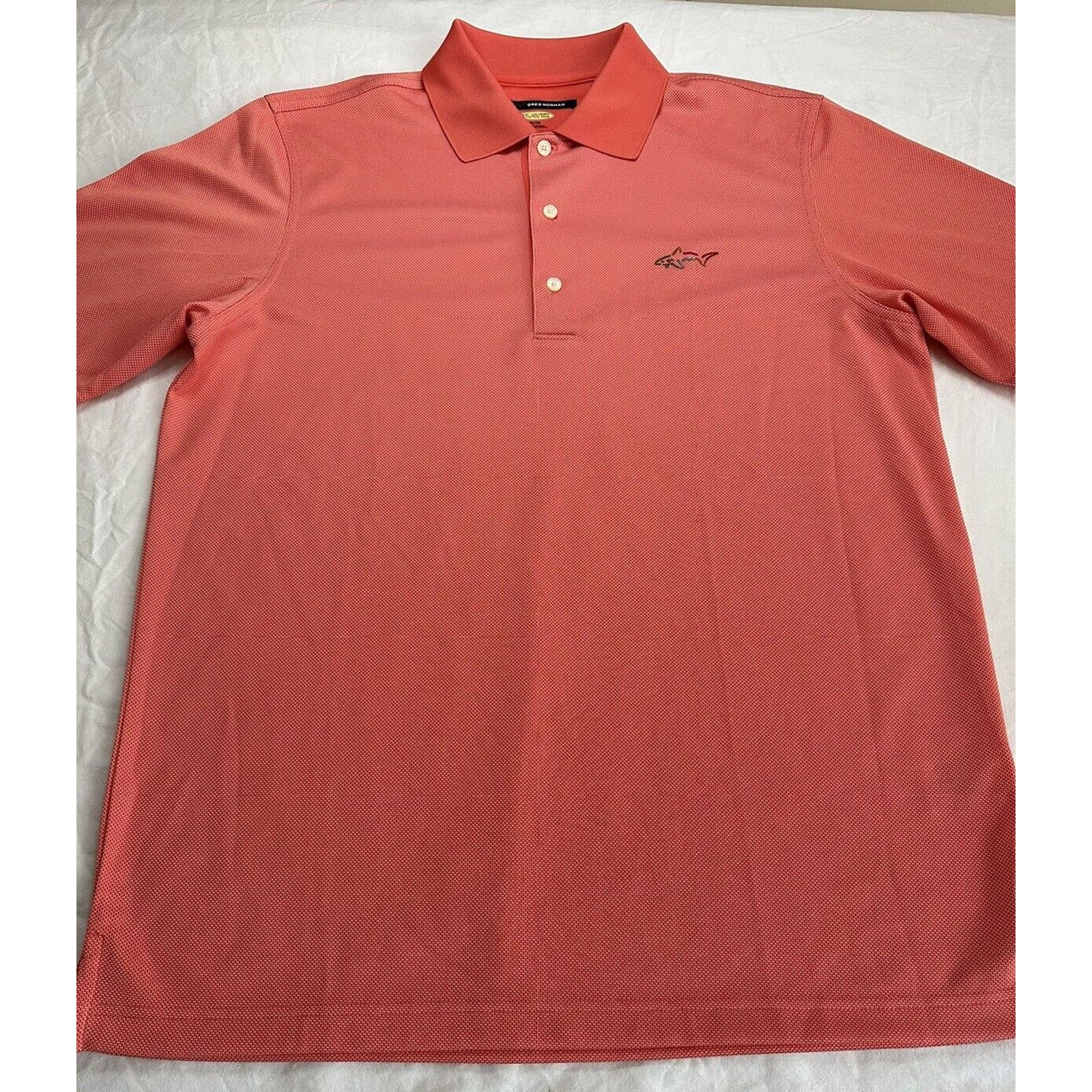 Greg Norman Greg Norman Golf Polo Play Dry Orange Medium CollardGorpcore Size US M / EU 48-50 / 2 - 2 Thumbnail