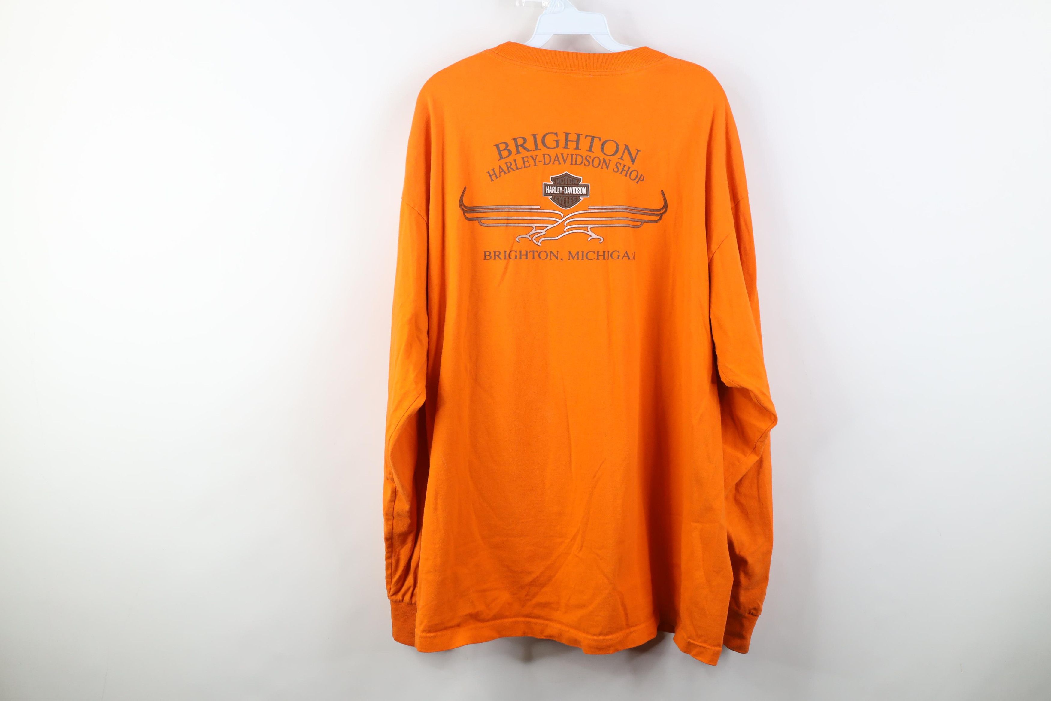 Harley Davidson Vintage Y2K 2001 Harley Davidson Dragon Long Sleeve T-Shirt Size US XXL / EU 58 / 5 - 13 Thumbnail