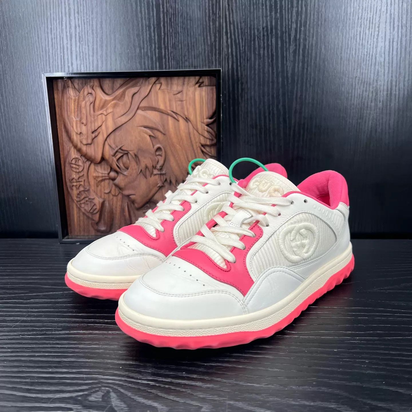Gucci Gucci Mac80 Pink White 38 Near New Box & Accs Size US 7.5 / IT 37.5 - 1 Thumbnail