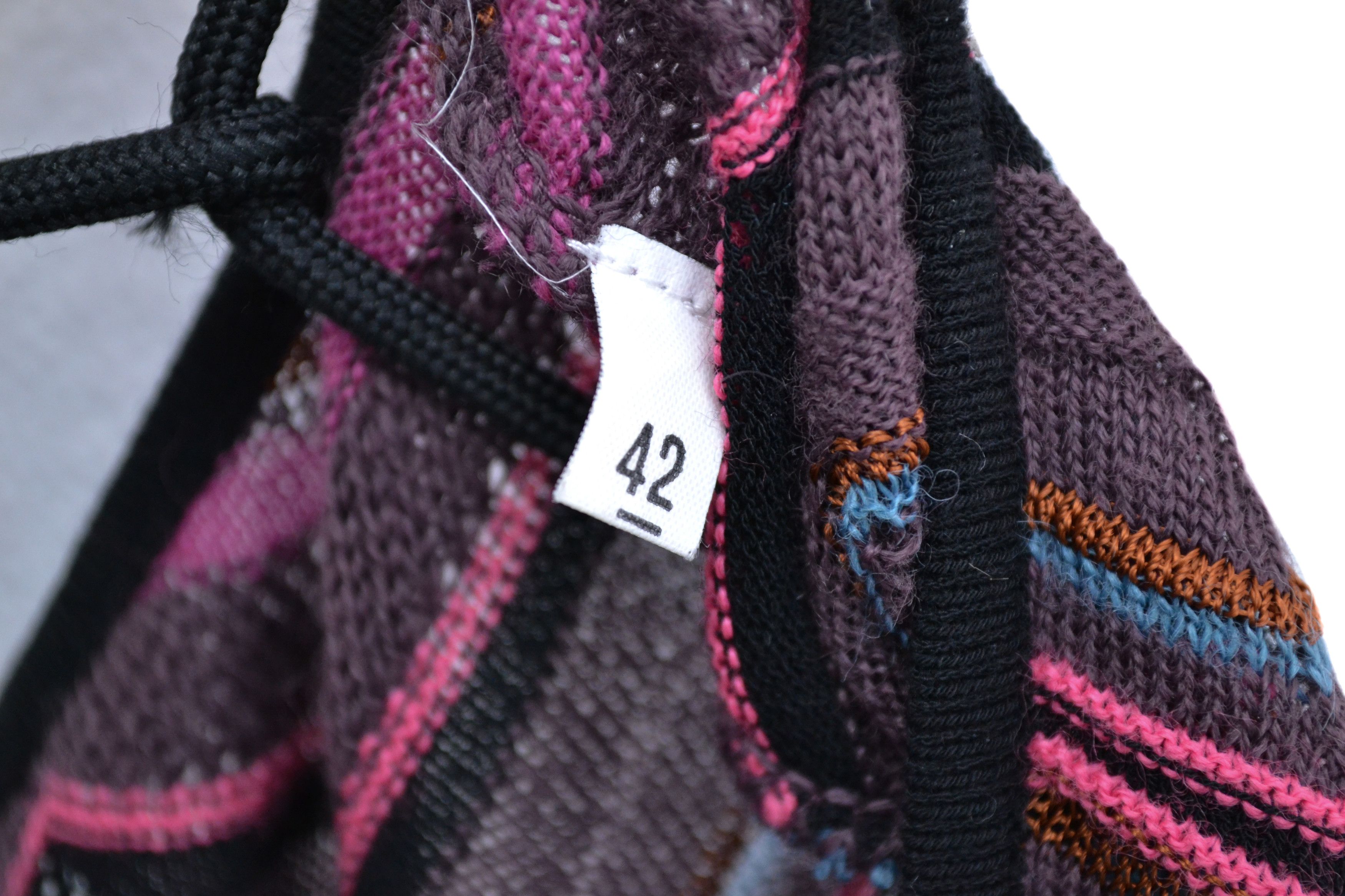 Missoni Missoni "M" Designer Zigzag Multicolor Viscose Dress Size M / US 6-8 / IT 42-44 - 6 Thumbnail