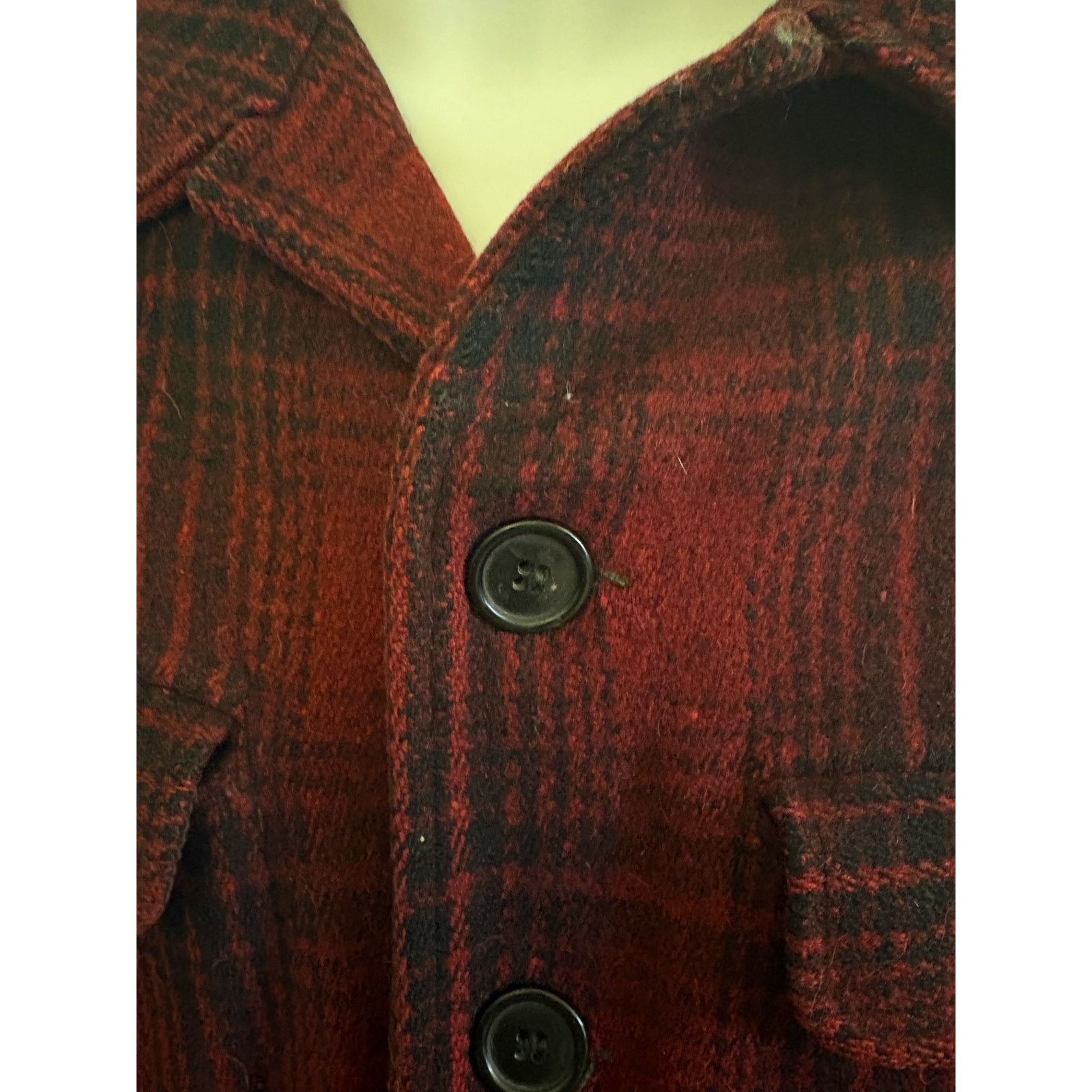 Carter's H W Carter & Sons Vintage Buffalo Plaid Coat Size Large Size US L / EU 52-54 / 3 - 3 Thumbnail
