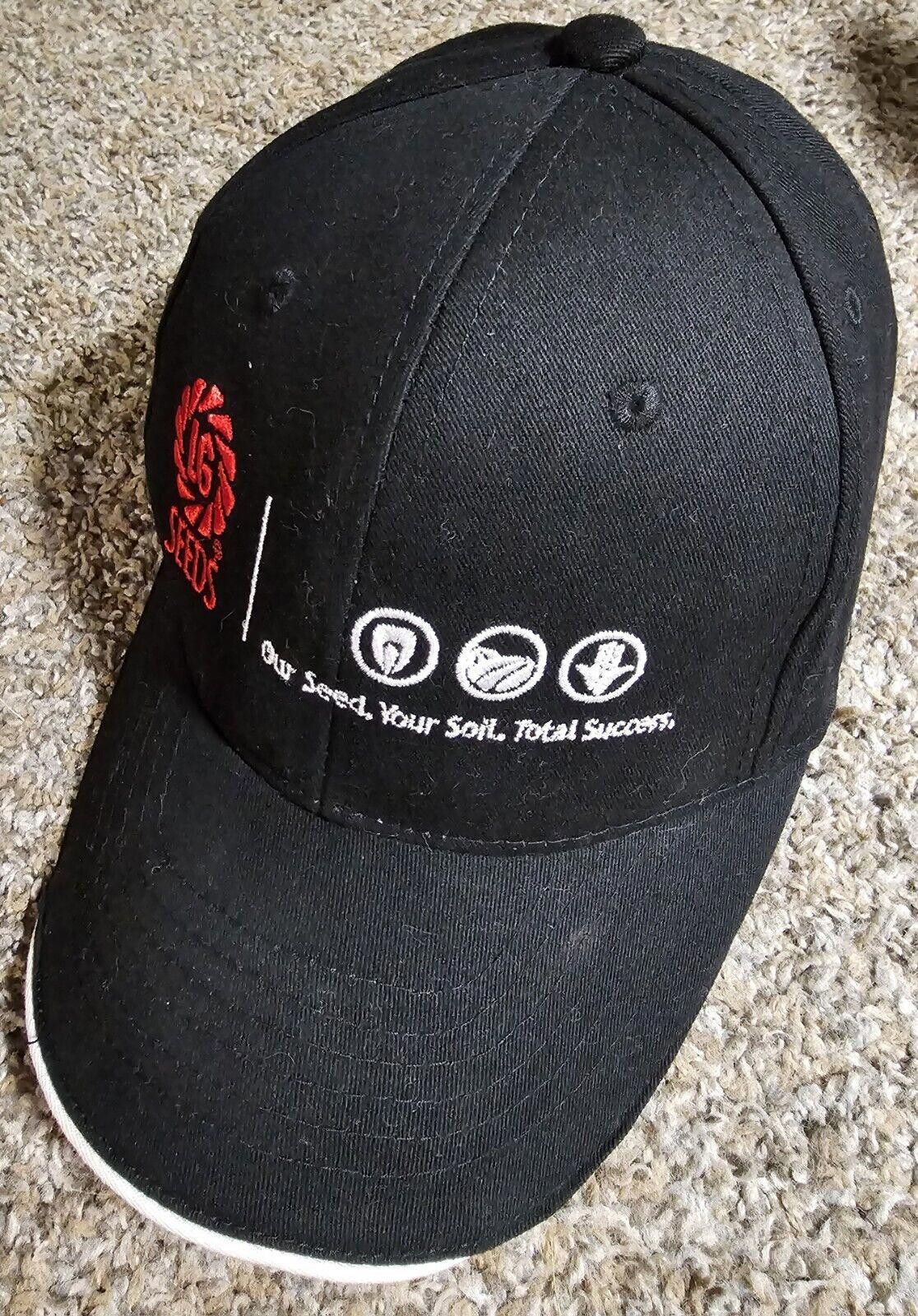 Designer LG Feed Seed Corn Baseball Strapback Hat OSFM Black Red Size ONE SIZE - 1 Thumbnail