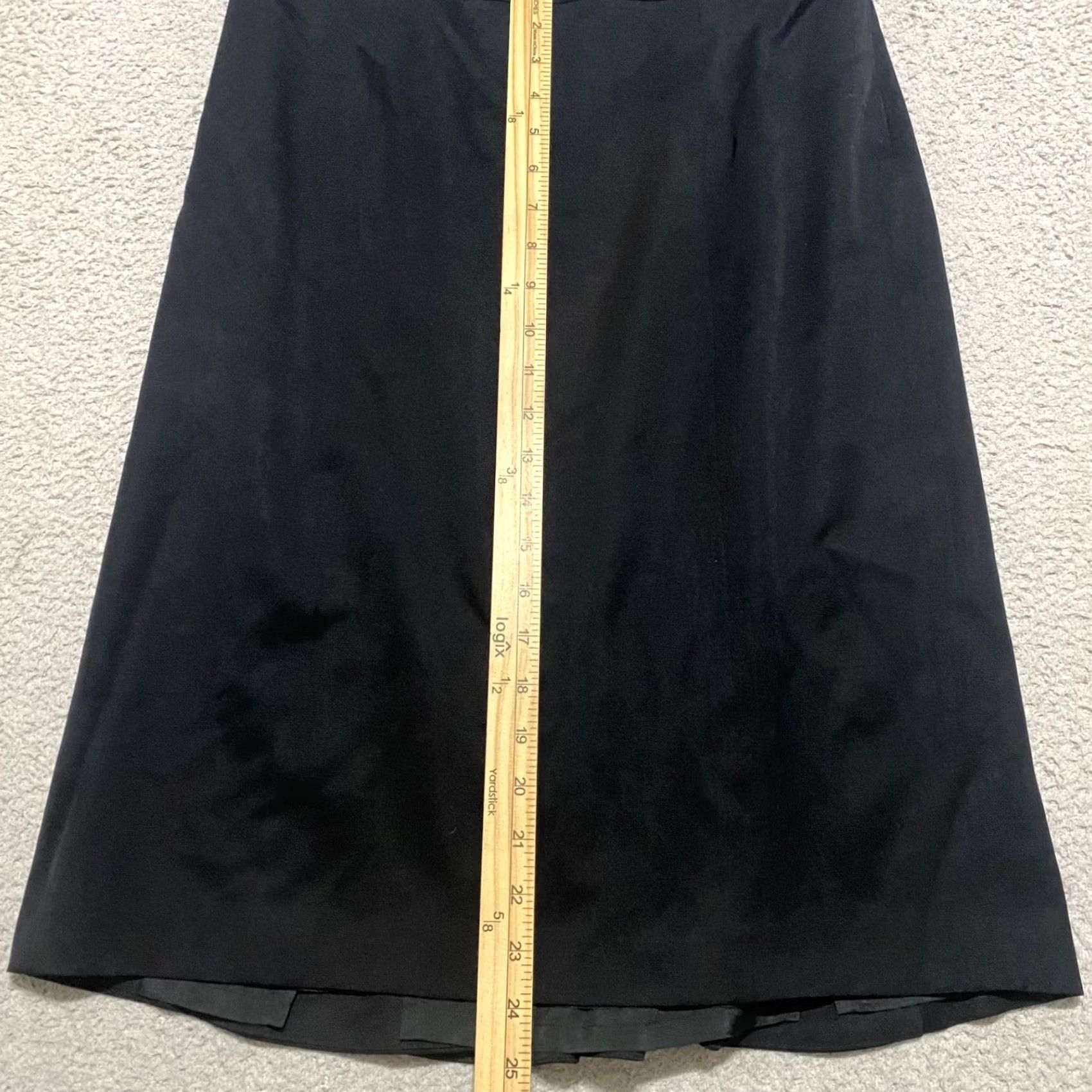 J.Crew J. Crew Skirt 8 Wool Black Pencil Straight Lined Knee Length 100% Wool Women's Black 8 Skirt Size 30" / US 8 / IT 44 - 4 Thumbnail