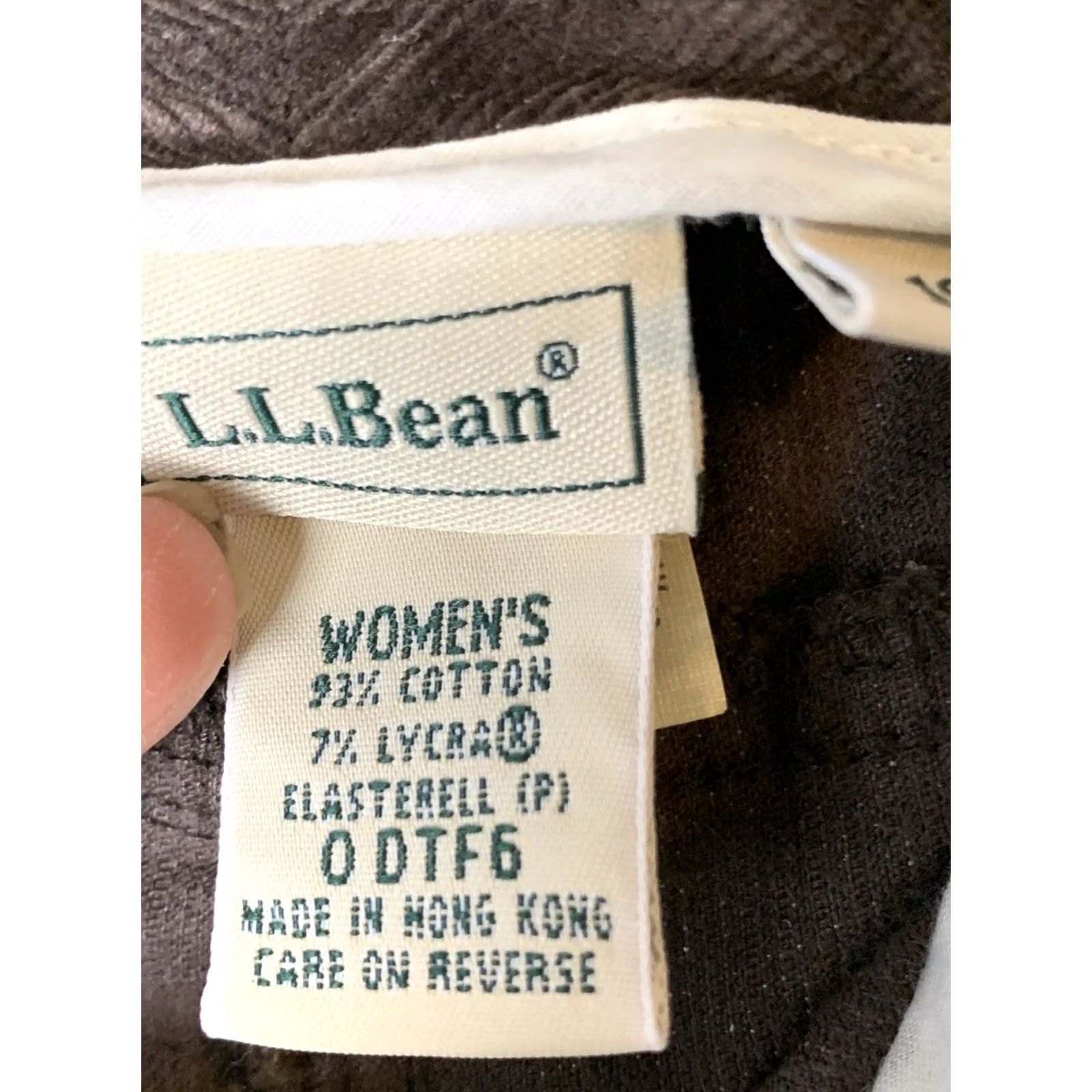 Vintage VINTAGE LL Bean Pants Women 10 Regular Brown Featherweight Corduroy Wide-Leg NWT Size 32" / US 10 / IT 46 - 4 Thumbnail