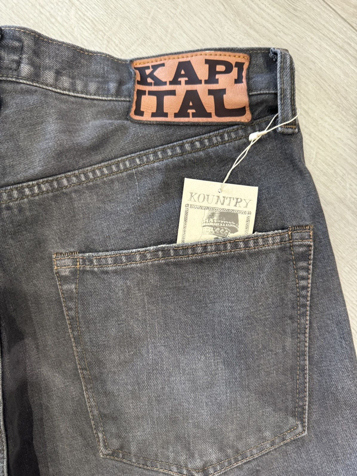Kapital KAPITAL BONE DENIM SHORTS BLACK Size US 32 / EU 48 - 6 Thumbnail