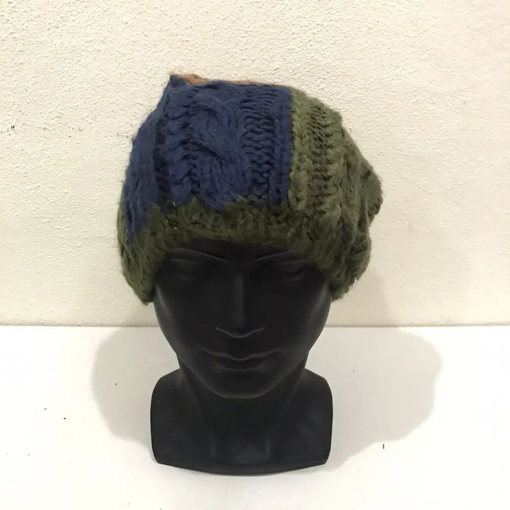 Japanese Brand Japanese Brand Patchwork Design Beanie Hat Size ONE SIZE - 3 Thumbnail