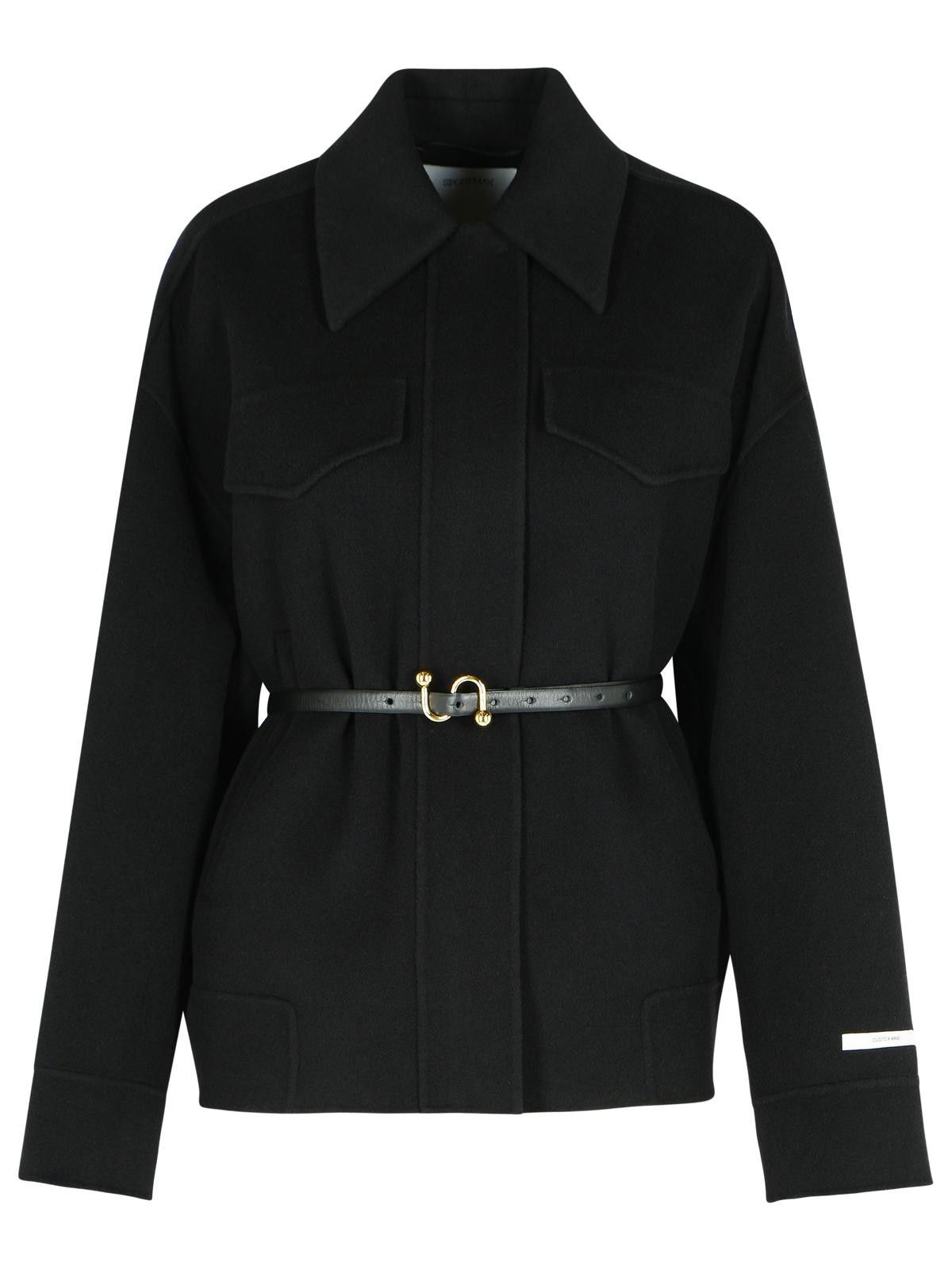 SPORTMAX 'Cantore' Black Virgin Wool Jacket