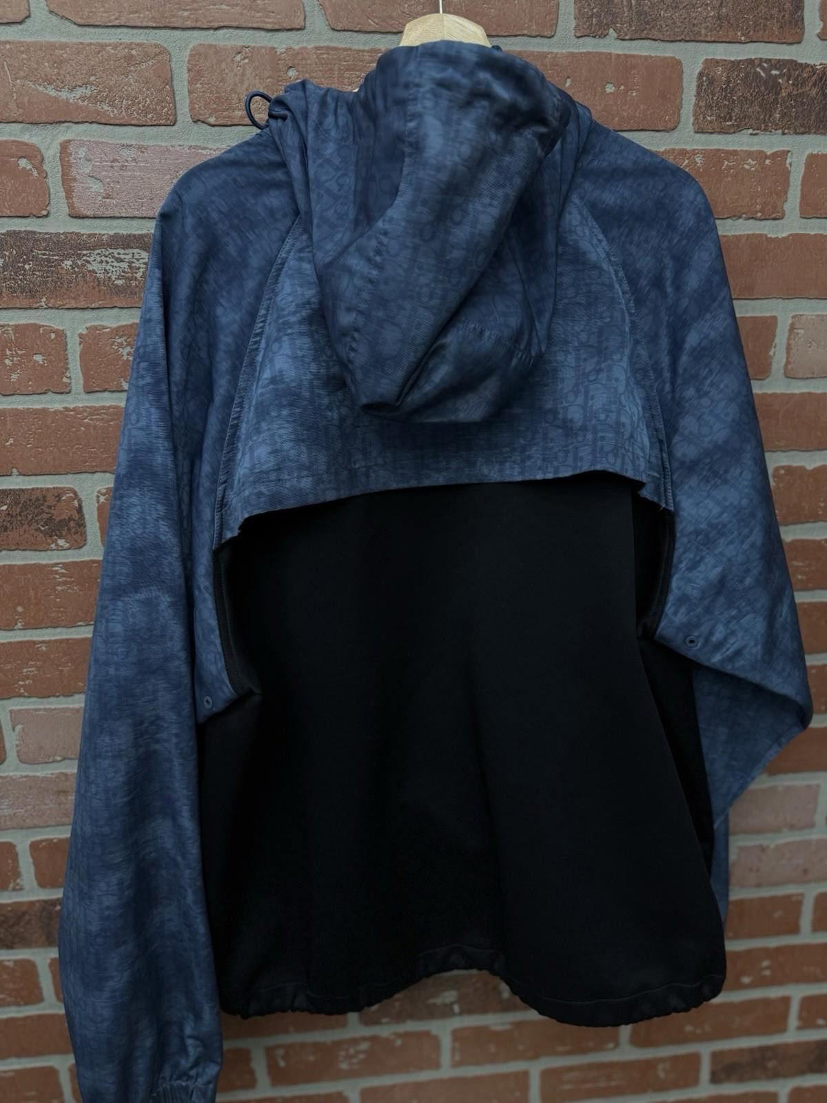 Dior Dior Hooded Anorak Windbreaker Jacket Blue Black Size 3XL Size US XXL / EU 58 / 5 - 11 Thumbnail