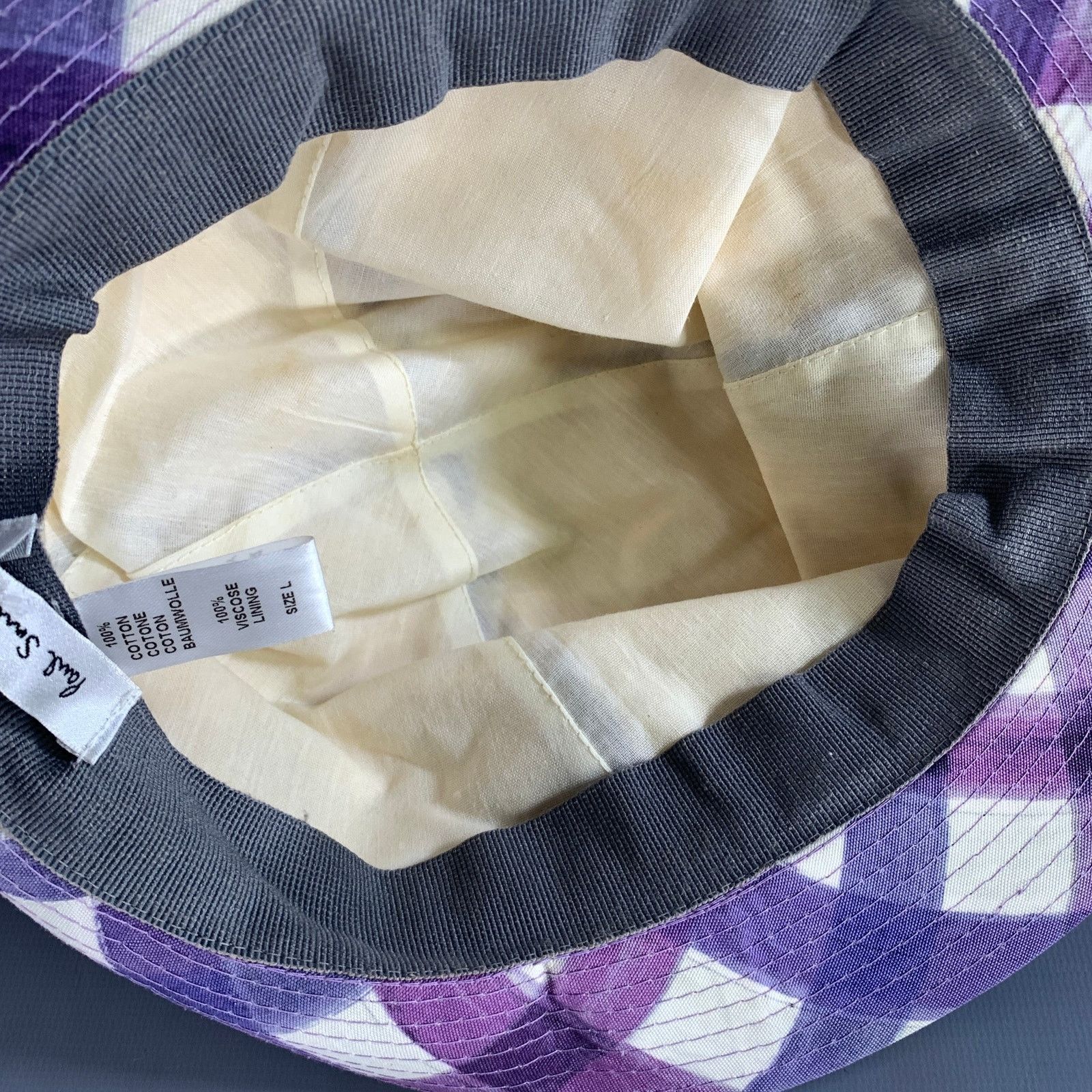 Paul Smith PAUL SMITH Size L Purple White Gingham Cotton Hats Size ONE SIZE - 6 Thumbnail