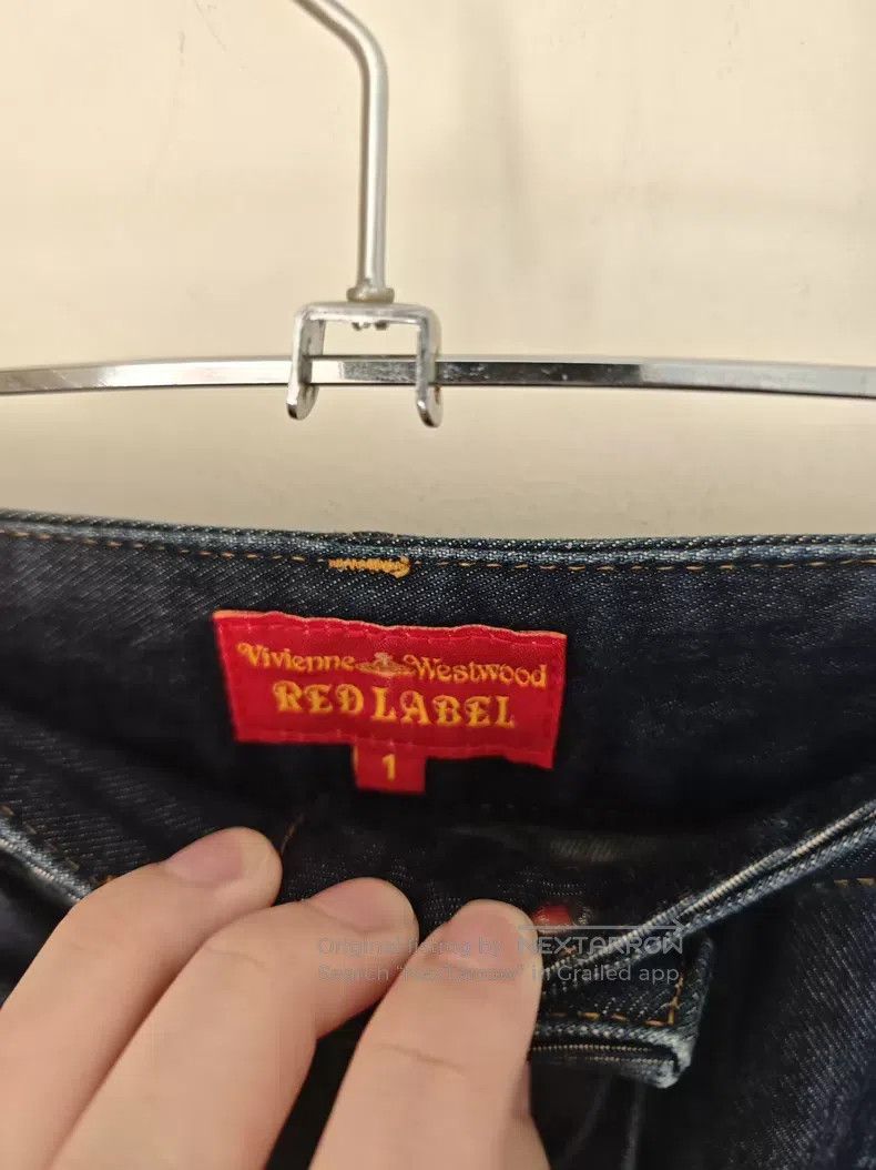 Vivienne Westwood Vivienne Westwood size 1 Heart Saturn Embroidered Denim Pan Size 22" - 4 Thumbnail