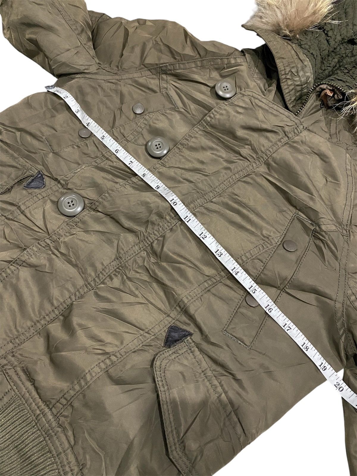 If Six Was Nine × Japanese Brand × Le Grande Bleu (L.G.B.) 00's Archive GOA N-2B Fur Jacket Size M / US 6-8 / IT 42-44 - 9 Thumbnail
