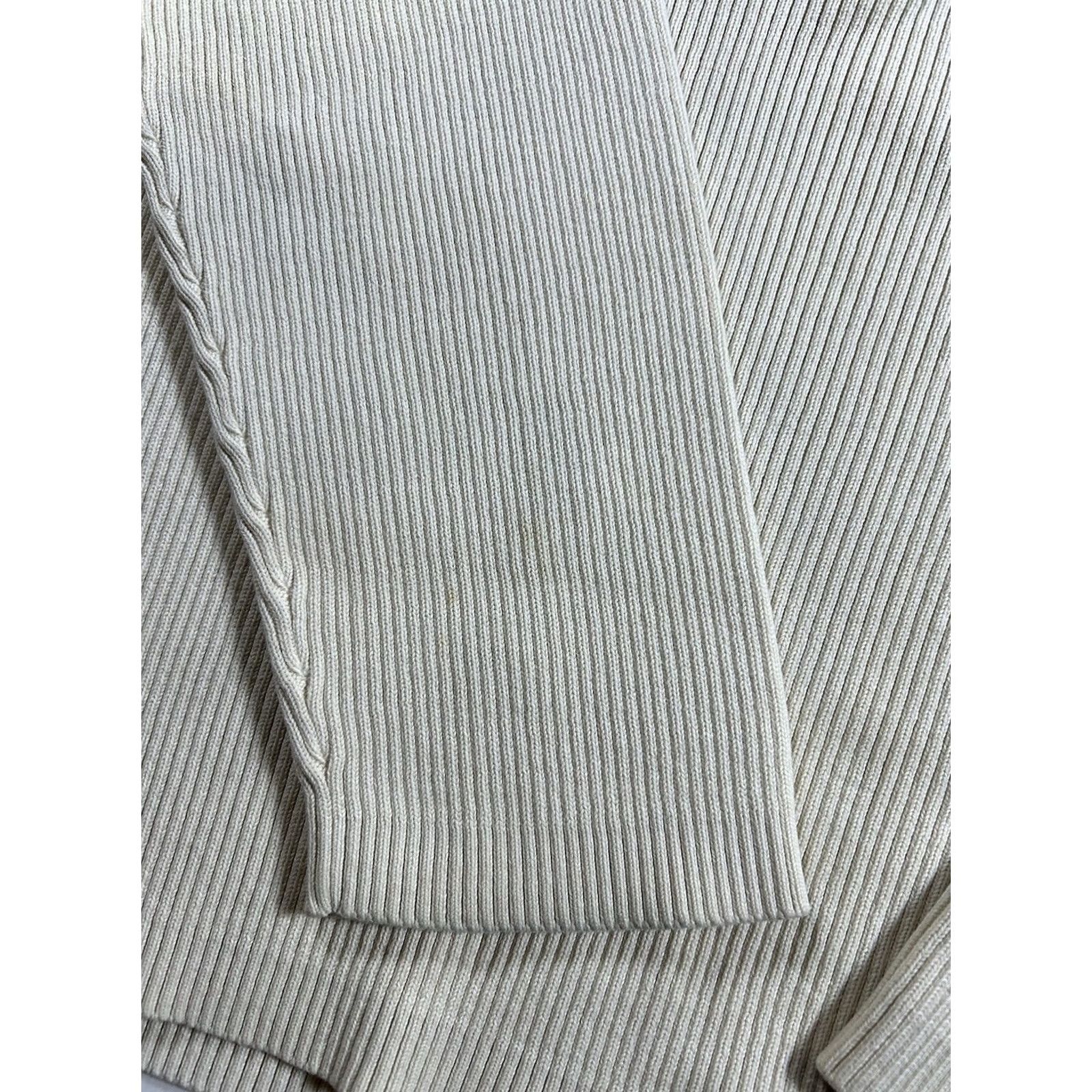 Ralph Lauren VINTAGE Polo Jeans Co Ralph Lauren Sweater Cream Navy Stripe Small Cotton Ribbed Size US S / EU 44-46 / 1 - 6 Thumbnail