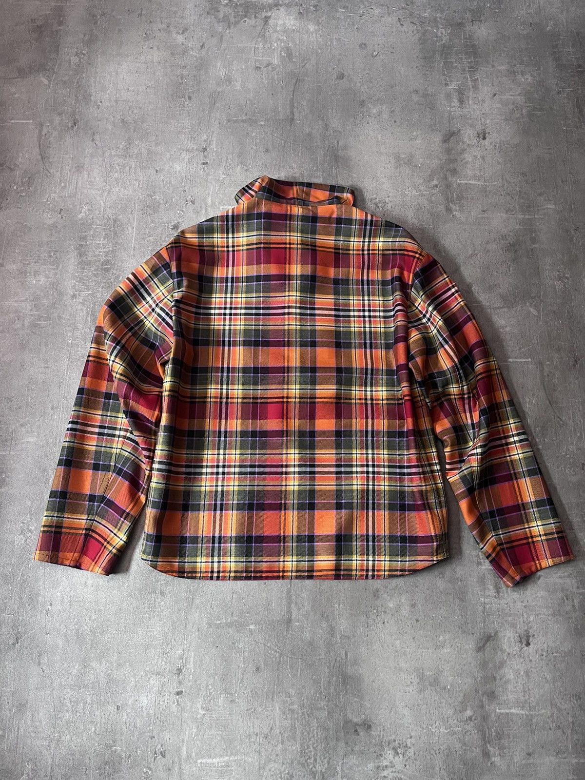 Hermes Hermes F/W 2021 runway jacket checkered halfzip orange Size US M / EU 48-50 / 2 - 9 Thumbnail