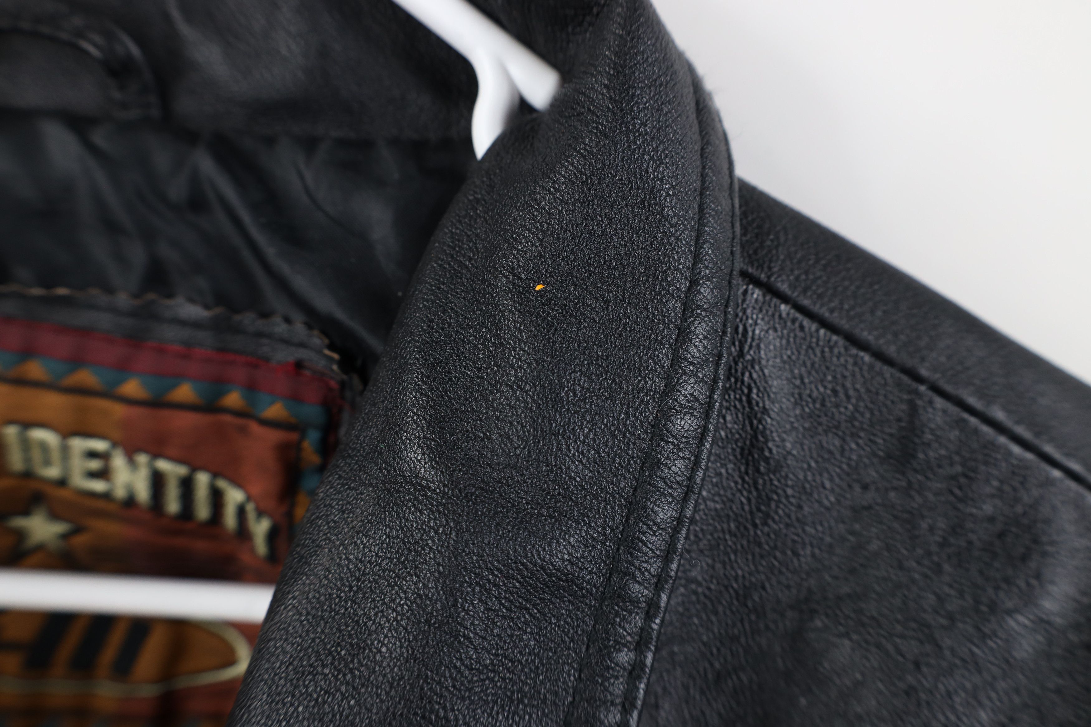 Vintage Vintage 90s Streetwear Full Zip Leather Parka Jacket Black Size US XXL / EU 58 / 5 - 9 Thumbnail
