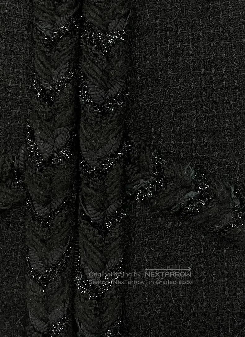 Chanel Chanel Black rolled-edged small-flavoured jacket Size XS / US 0-2 / IT 36-38 - 7 Thumbnail