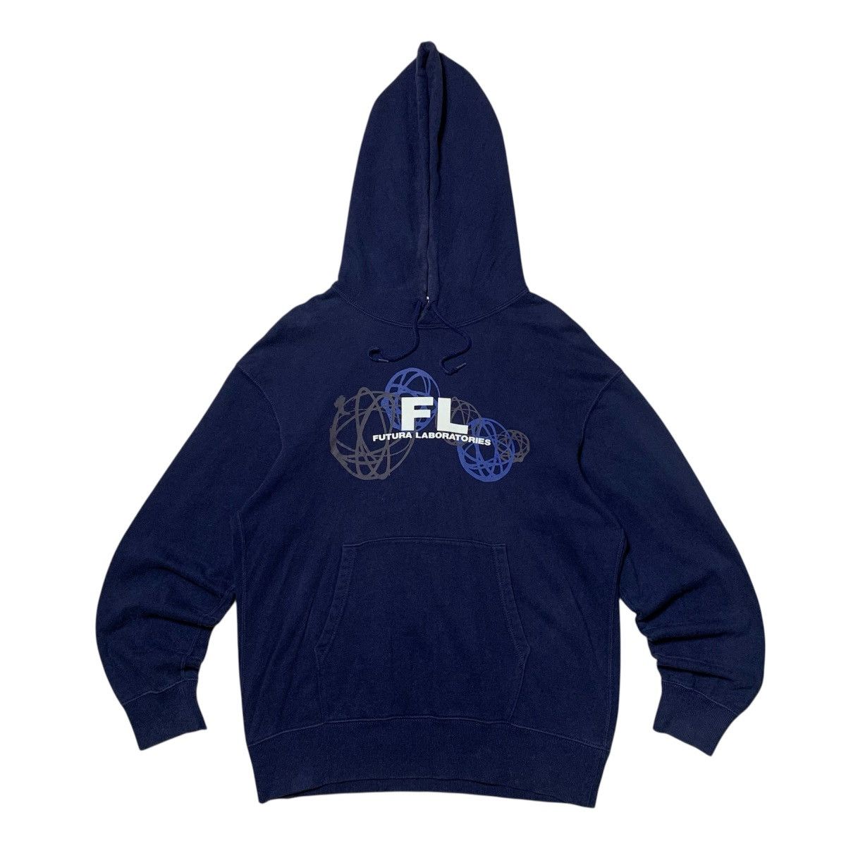 Futura × Japanese Brand × Uniqlo Uniqlo Futura Laboratories Hoodie Navy Size US M / EU 48-50 / 2 - 1 Thumbnail