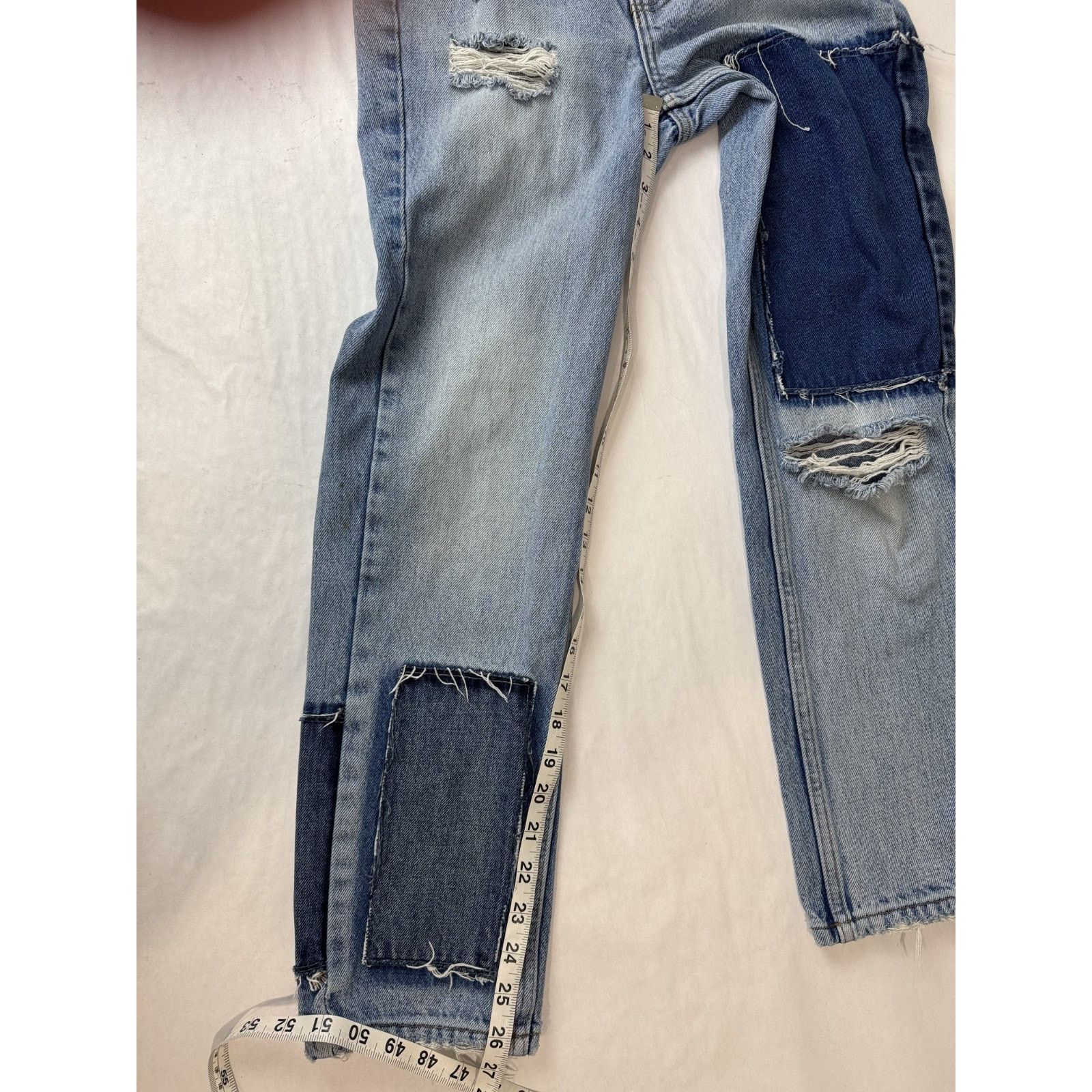 Bdg BDG Patchwork Grunge PAX Distressed Jeans Slim Straight 25 Size 25" / US 0 / IT 36 - 5 Thumbnail