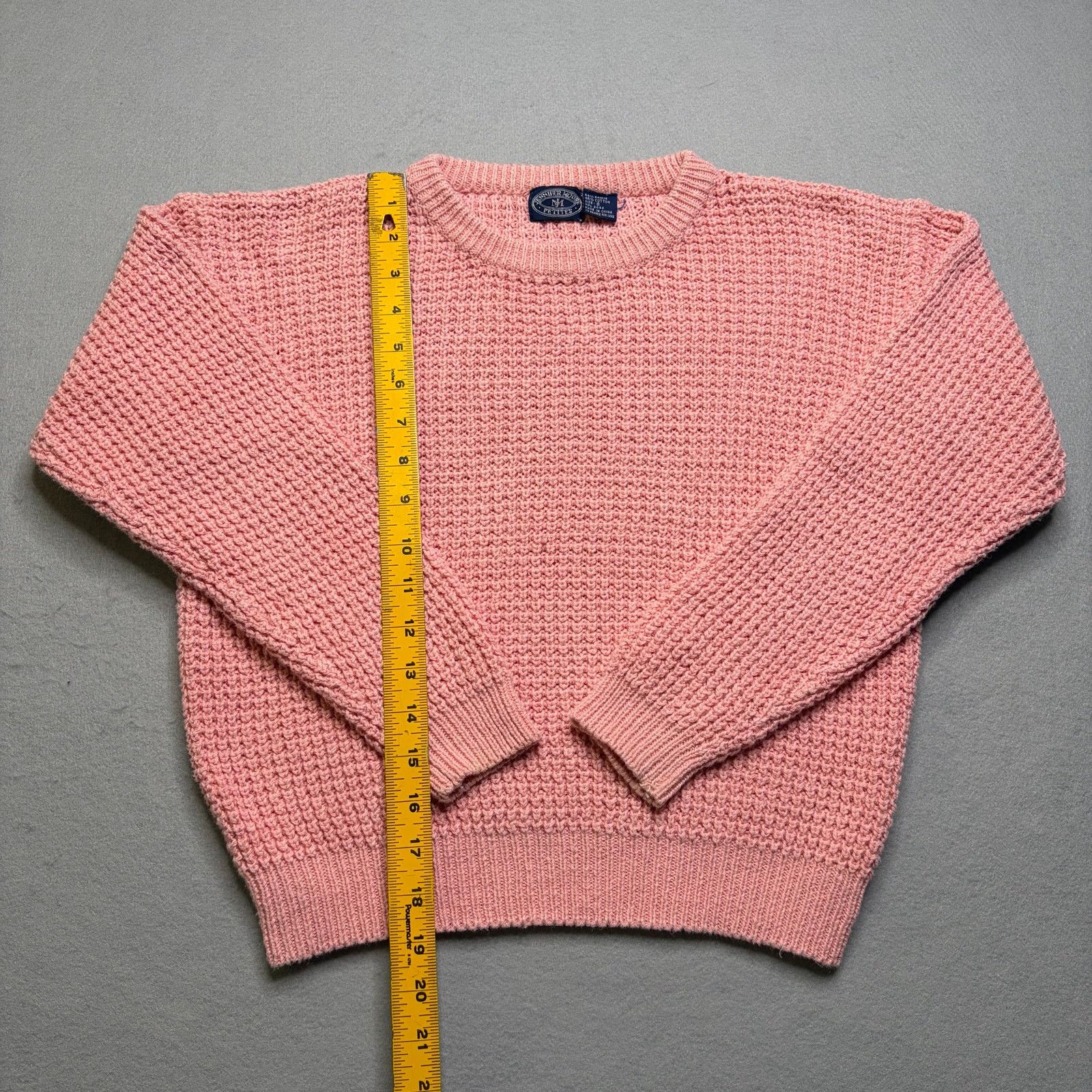 Other Vintage Newport News Petite Chunky Knit Sweater Cottagecore Size S / US 4 / IT 40 - 5 Thumbnail