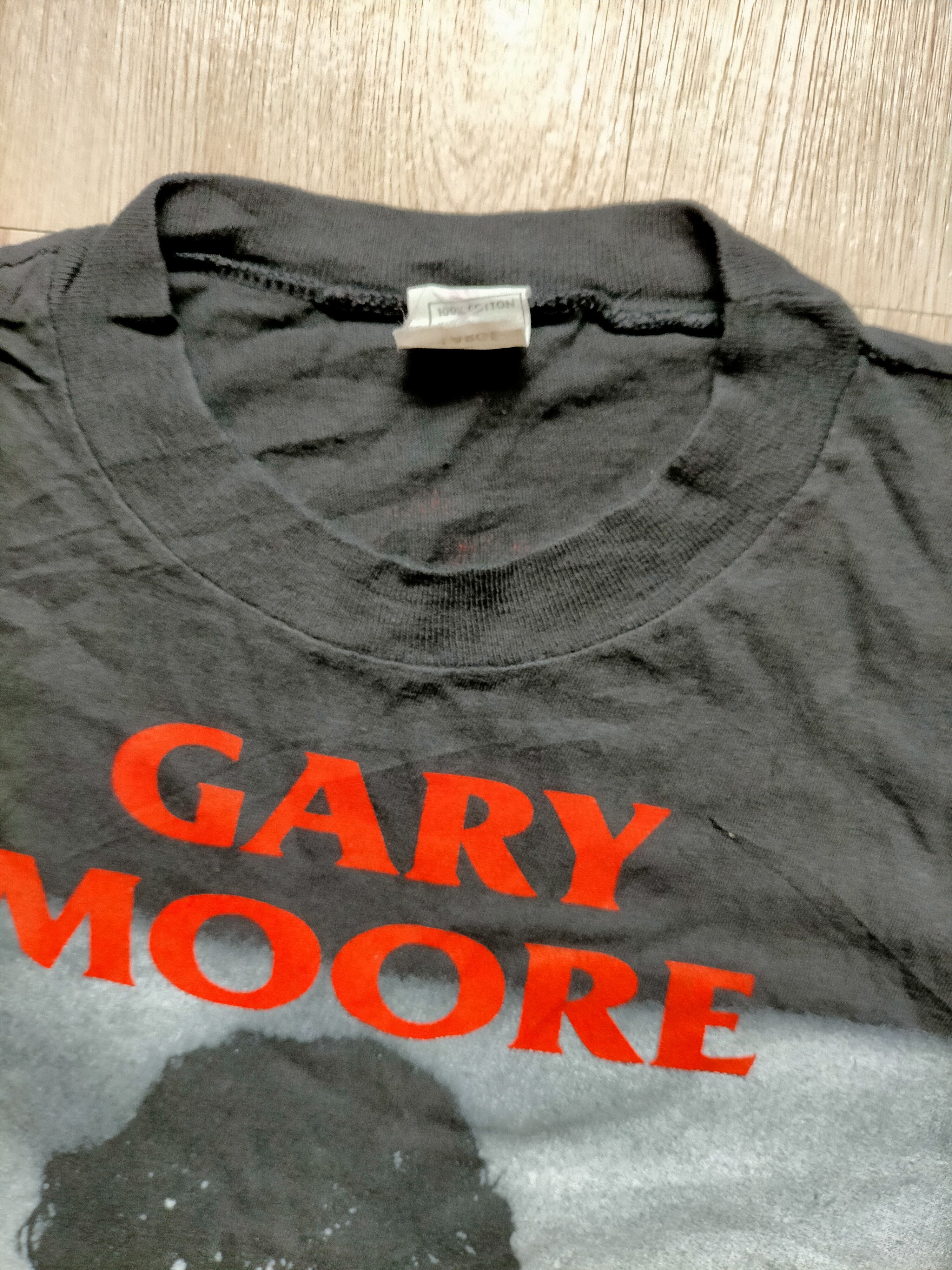 Band Tees Vintage 1987 Gary Moore Sigle Stich black tee Size Large Size US L / EU 52-54 / 3 - 6 Thumbnail