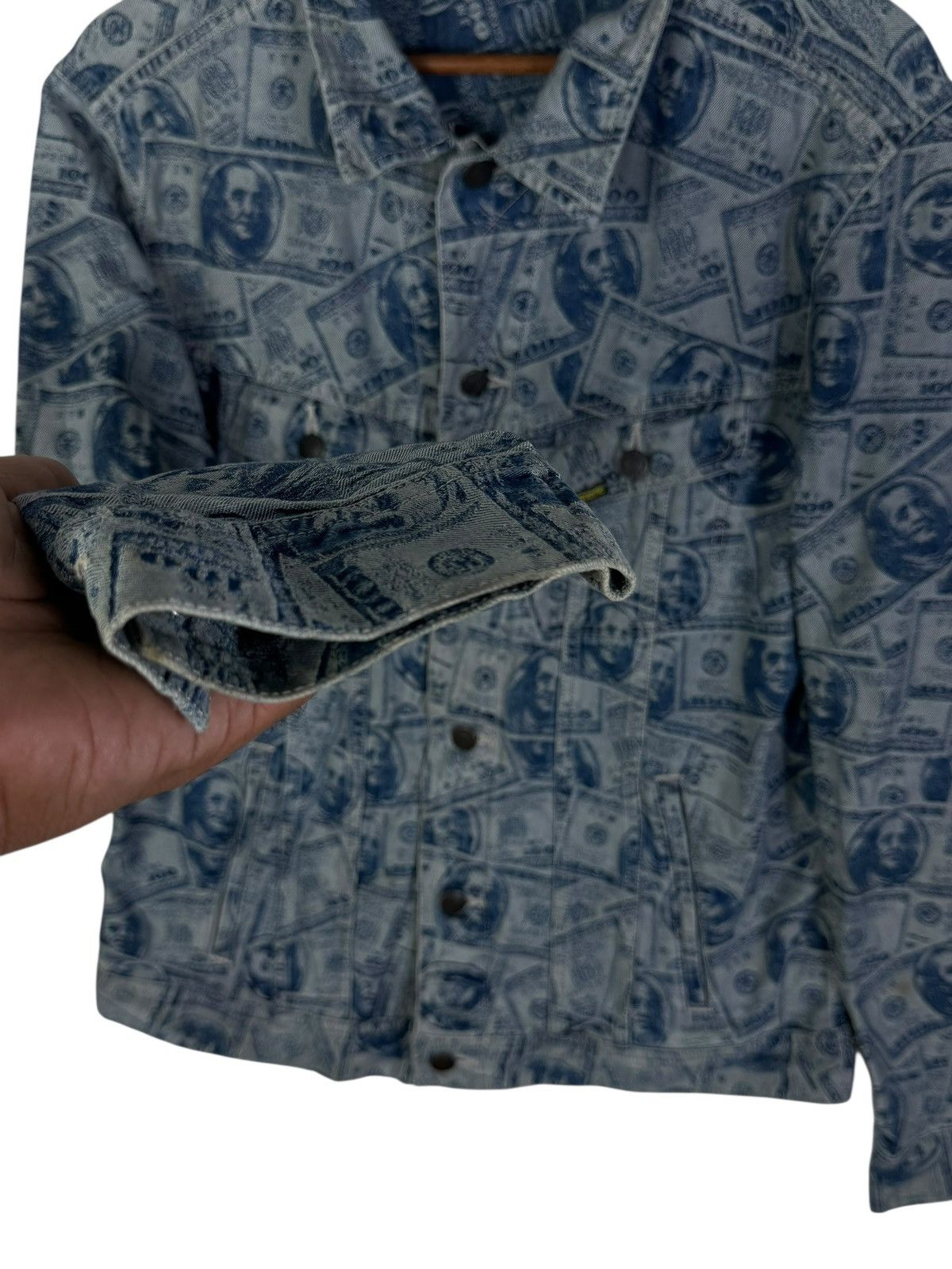 Supreme Supreme Dollar Bills Print Denim Jacket Size US M / EU 48-50 / 2 - 8 Thumbnail