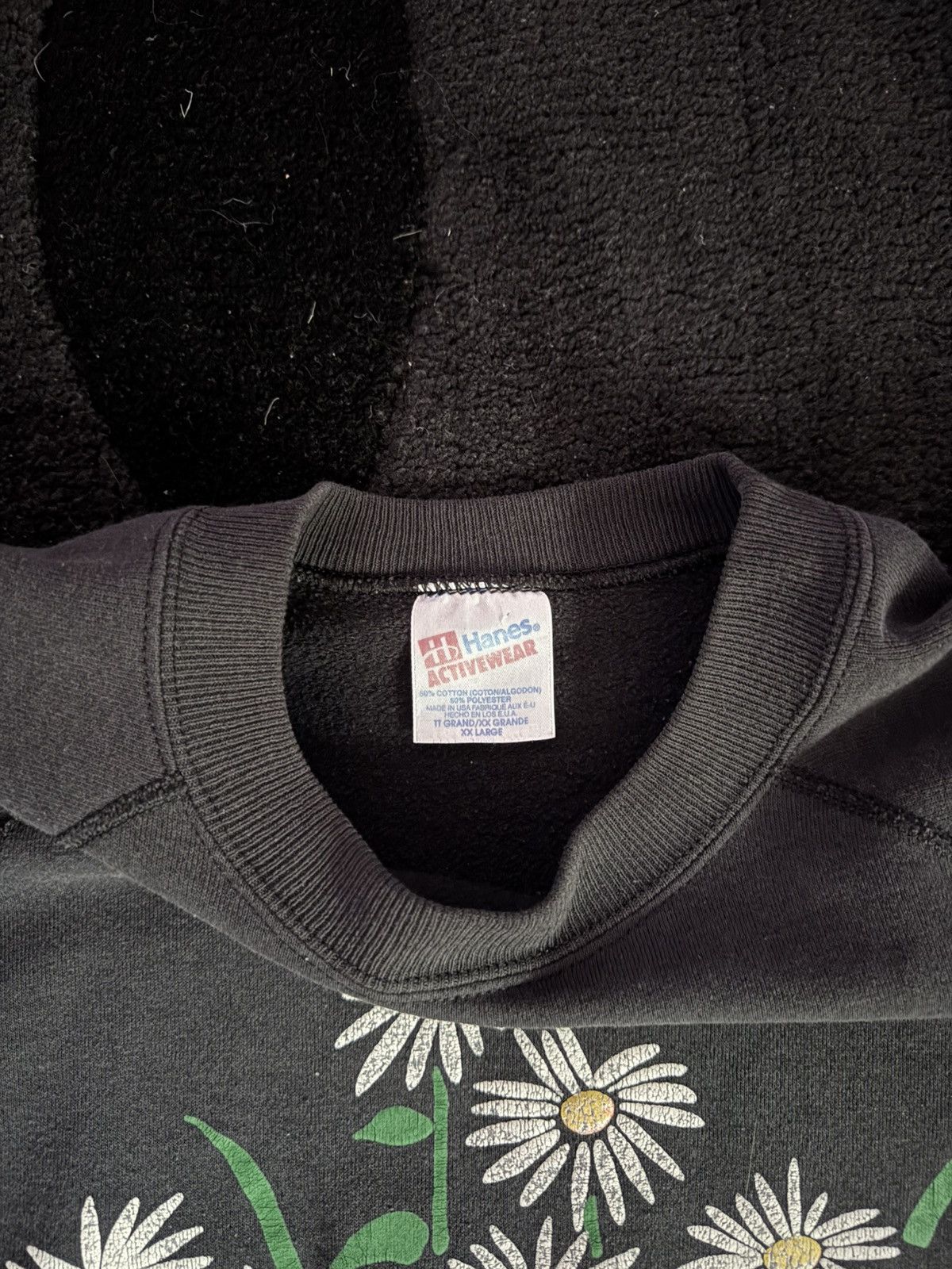 Hanes × Vintage Vintage Hanes Dasies Nature Crewneck XL Size US XL / EU 56 / 4 - 3 Thumbnail