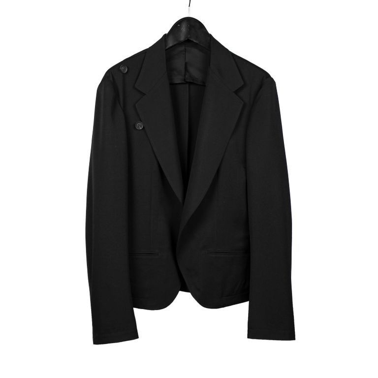 Yohji Yamamoto Yohji Yamamoto Pour Homme - Double Front end round curve JKT Size US M / EU 48-50 / 2 - 2 Thumbnail