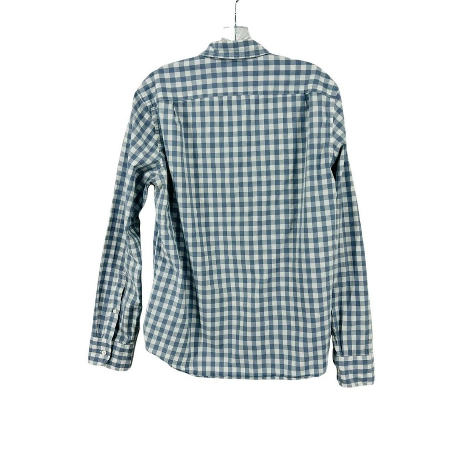 J.Crew J Crew Blue White Check Slim Button Front Long Sleeve Shirt Size US M / EU 48-50 / 2 - 5 Thumbnail