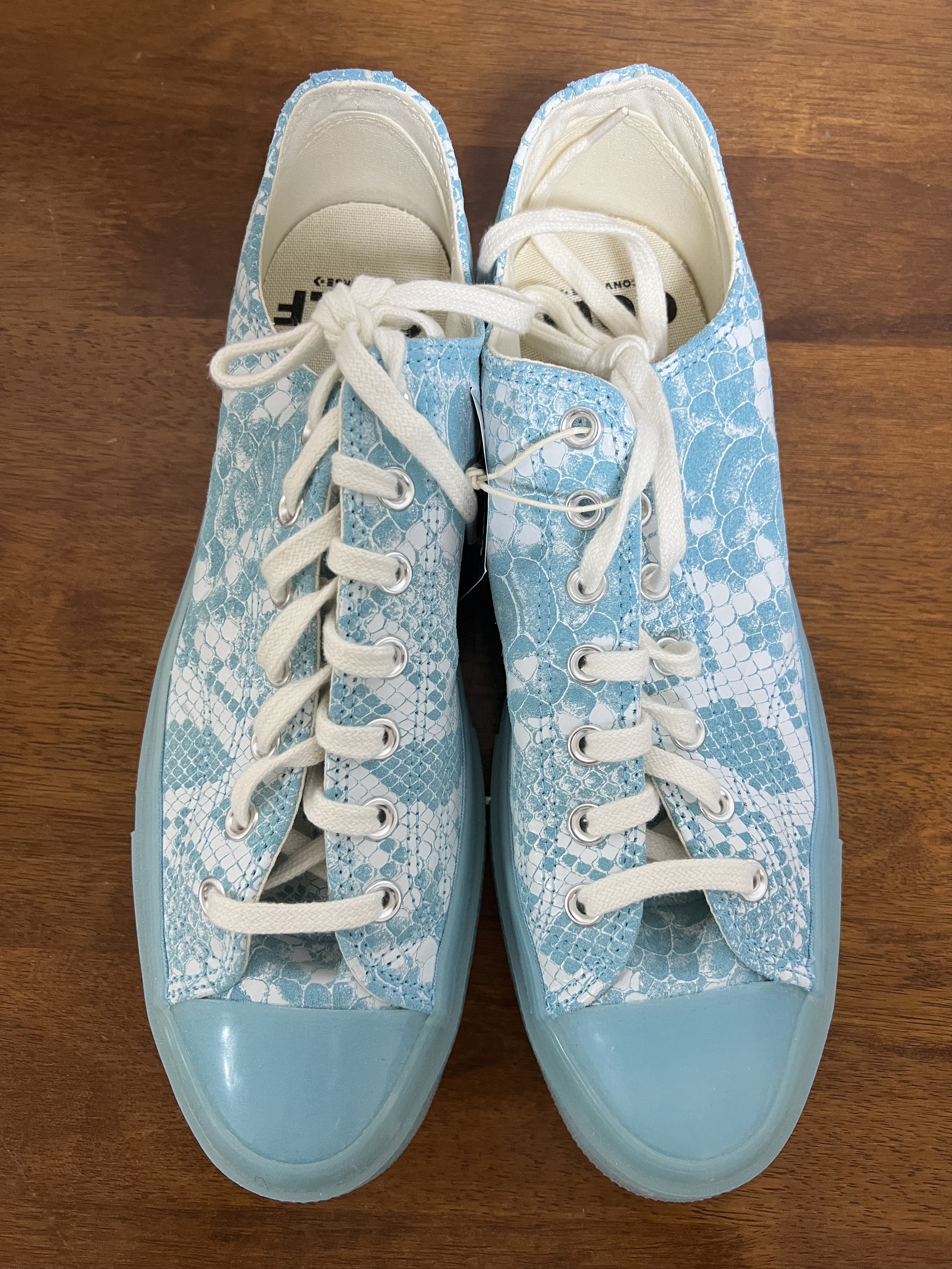 Converse 💚 2022 Golf Wang x Converse "Blue Python" Chuck 70 OX NEW Size US 11 / EU 44 - 10 Thumbnail