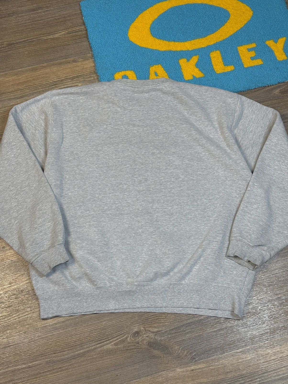 Nike × Vintage Vintage Nike Georgia Big Logo Swoosh Gray Sweatshirt Size US XXL / EU 58 / 5 - 6 Thumbnail
