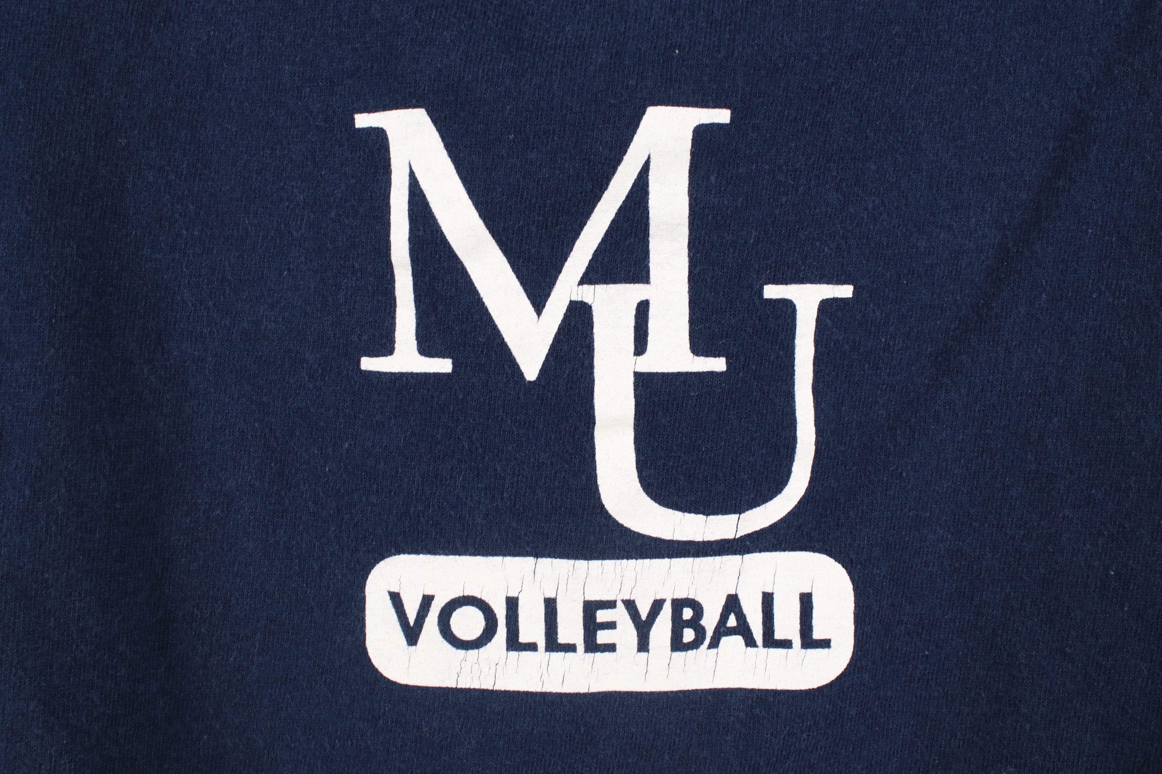 Adidas × Vintage Vintage Adidas Madonna University Volleyball T-Shirt Navy Size US L / EU 52-54 / 3 - 4 Thumbnail