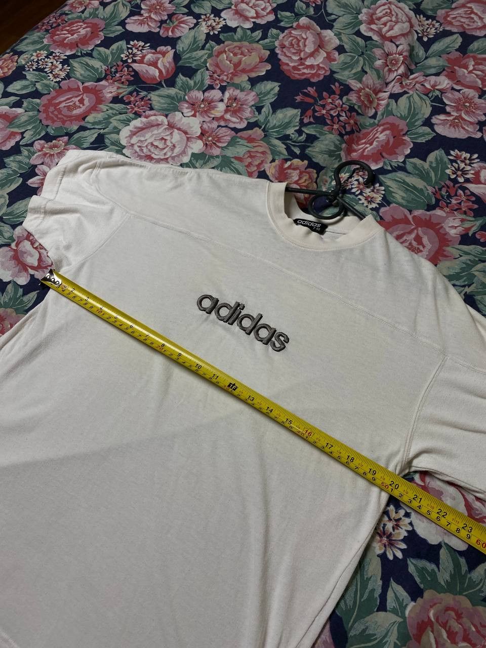 Adidas × Vintage Designer Logo Spell Out Banner T Shirt Short Sleeve Size US M / EU 48-50 / 2 - 6 Thumbnail