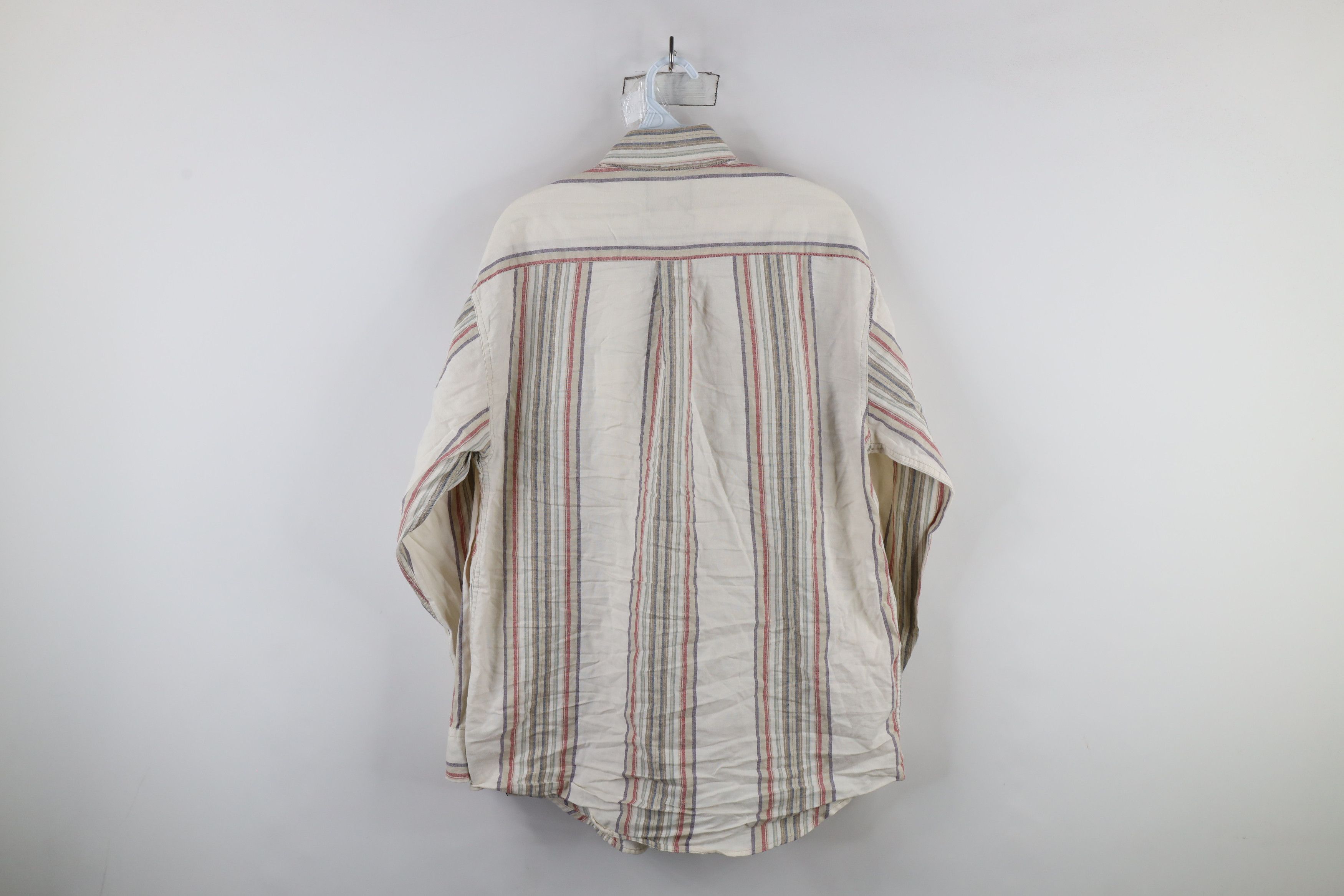 Vintage Vintage 90s Streetwear Striped Collared Button Down Shirt Size US M / EU 48-50 / 2 - 10 Thumbnail