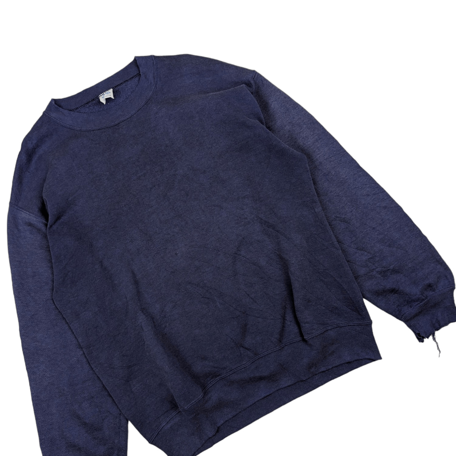 Jerzees Vintage 90's JERZEES Plain Navy Blue Jumper Sweatshirt Size US M / EU 48-50 / 2 - 2 Thumbnail
