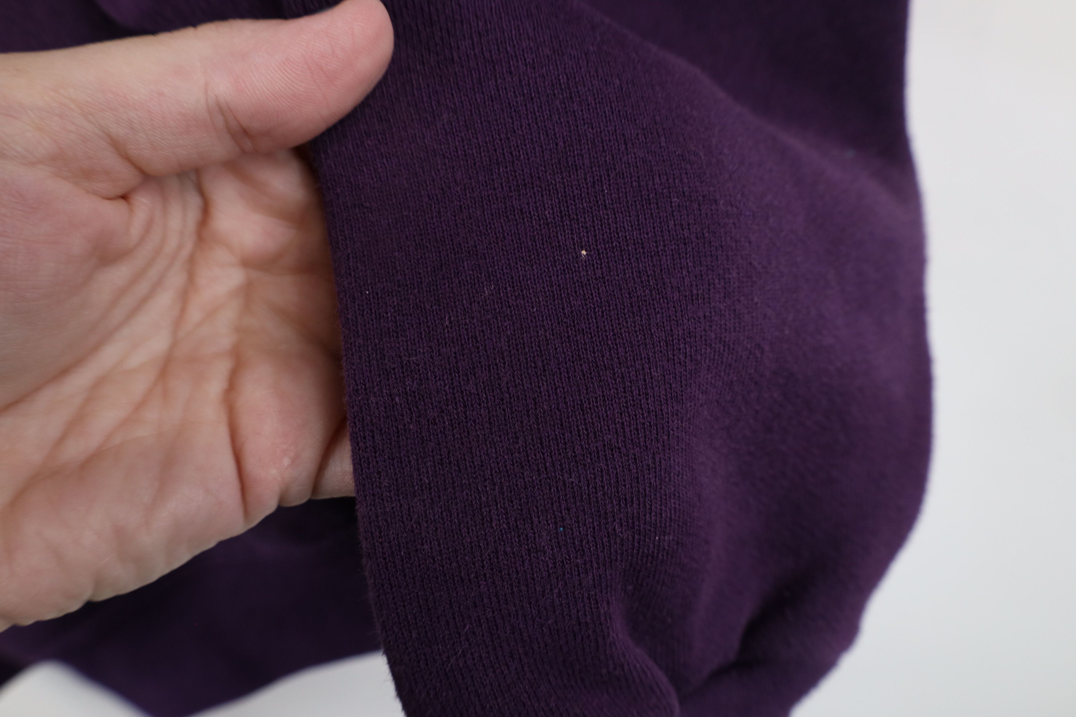 Vintage Vintage 90s Streetwear Blank Sweatshirt Purple USA Size L / US 10 / IT 46 - 6 Thumbnail