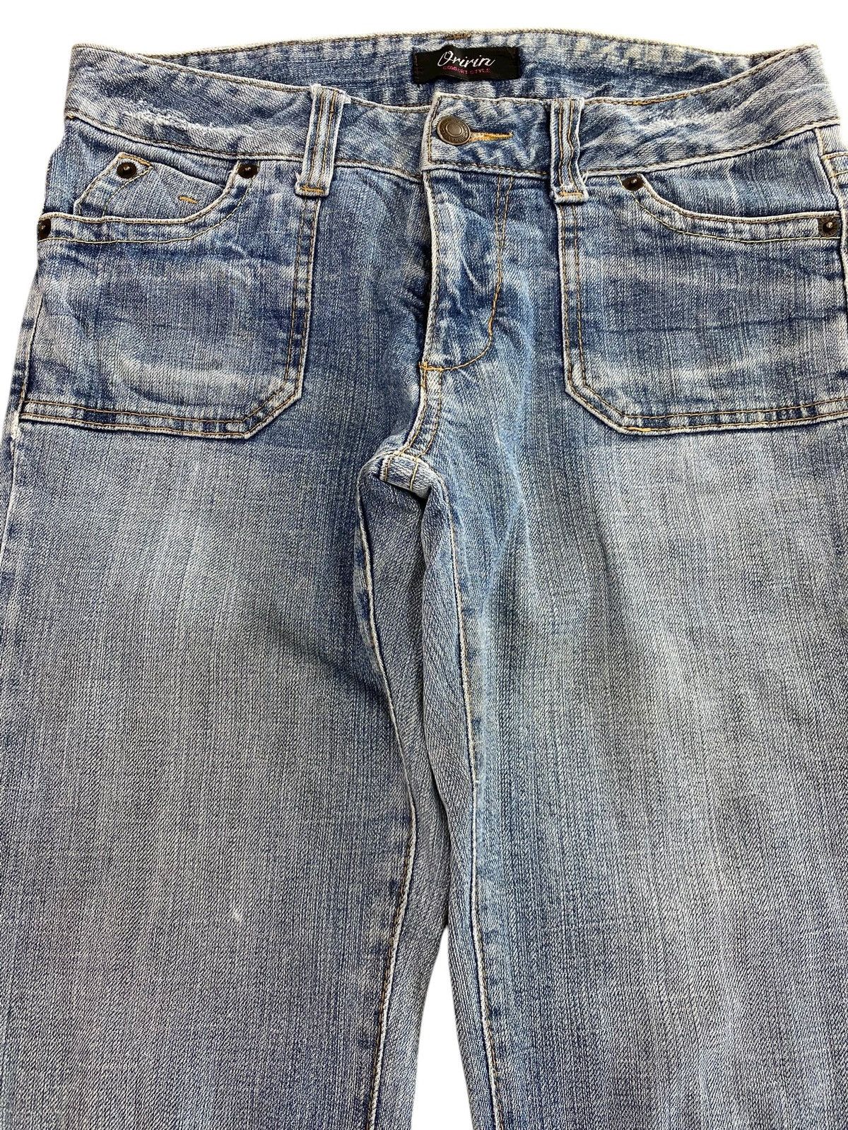 Japanese Brand Japanese Brand Faded Blue Flared Jeans Y2K Style Size US 29 - 2 Thumbnail
