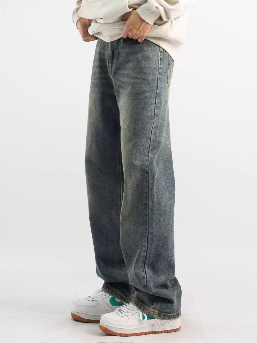 Japanese Brand × Jean Vintage straight baggy high street washed jeans Size US 32 / EU 48 - 2 Thumbnail