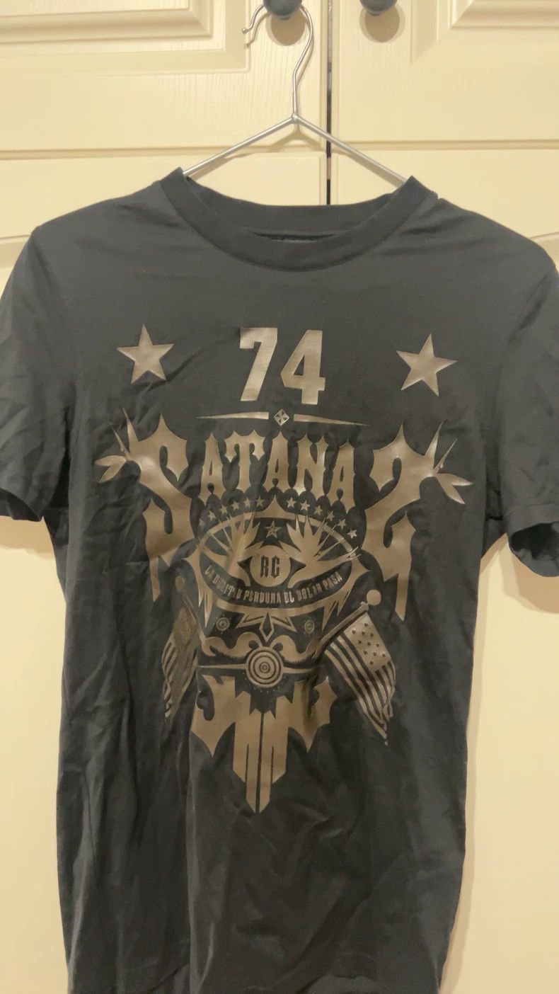 Givenchy Givenchy Short-sleeved T-shirt, black with '74' and 'SATA' Size US XS / EU 42 / 0 - 1 Thumbnail