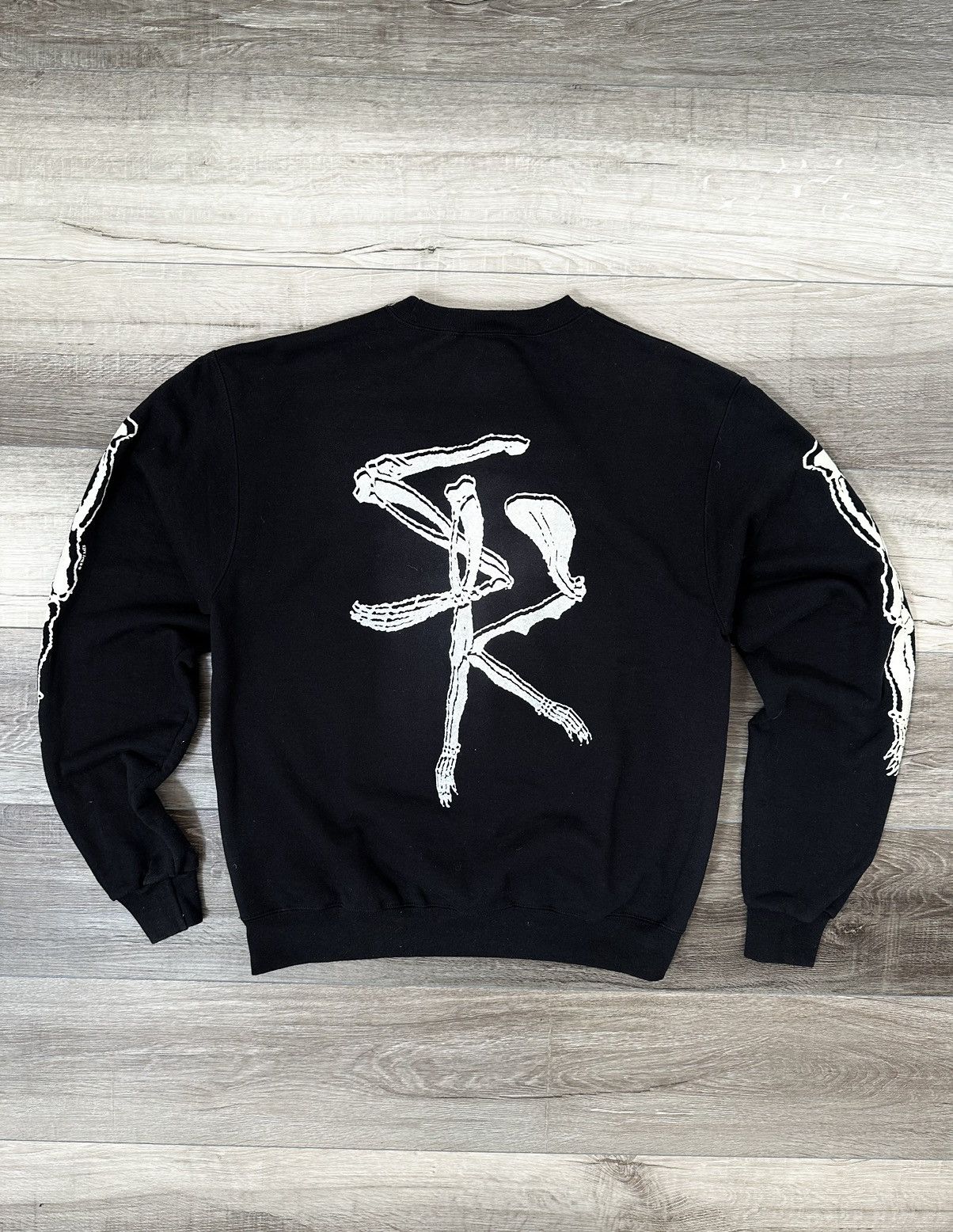 Stray Rats Stray Rats Black Skeleton Bones Crewneck Sweatshirt SR Size US M / EU 48-50 / 2 - 4 Thumbnail