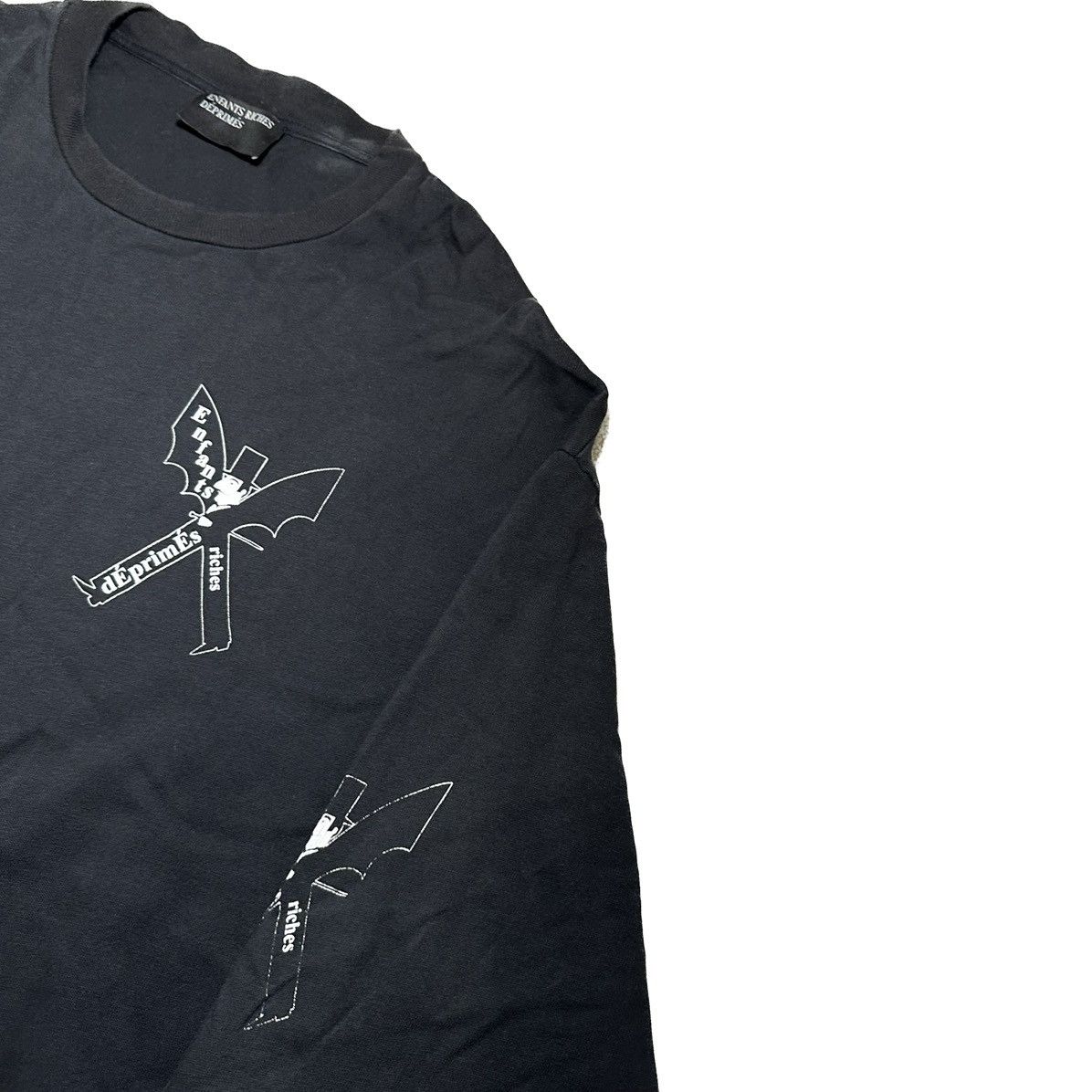 T-shirt ERD (Enfants Riches Déprimés) Taille XL Coupe Oversize - Occasion Parfait état, Coton, Manches Courtes, Noir